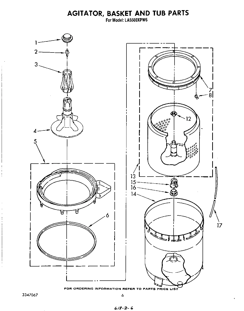 04 - AGITATOR, BASKET AND TUB
