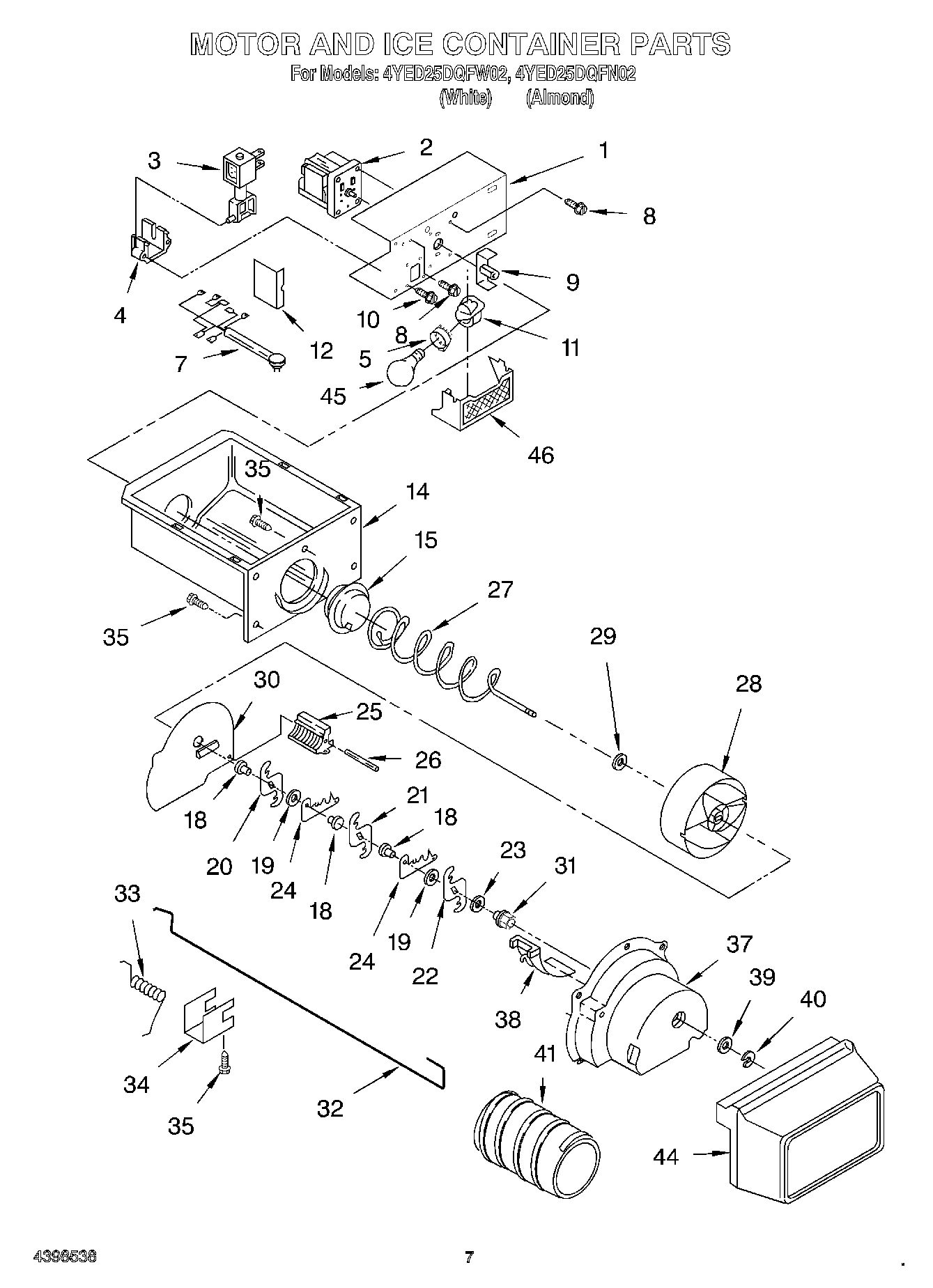 05 - MOTOR AND ICE CONTAINER