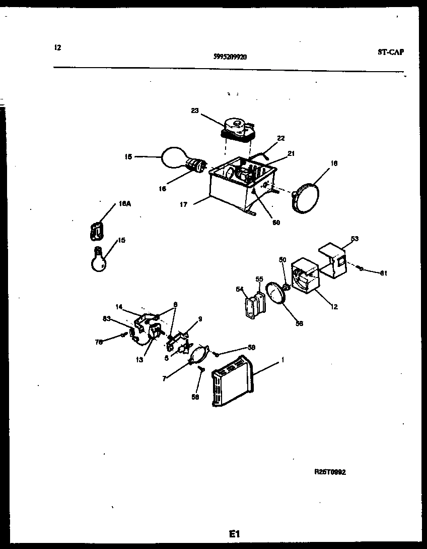 07 - REFRIGERATOR CONTROL ASSEMBLY, DAMP