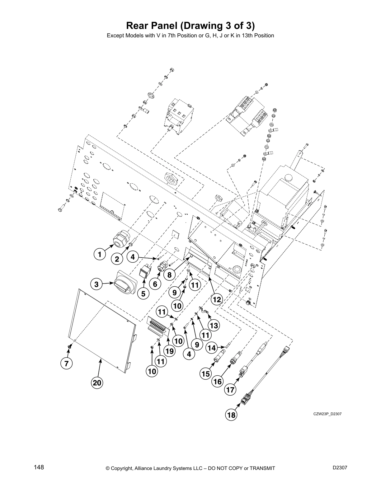 Rear Panel (Drawing 3 of 3)