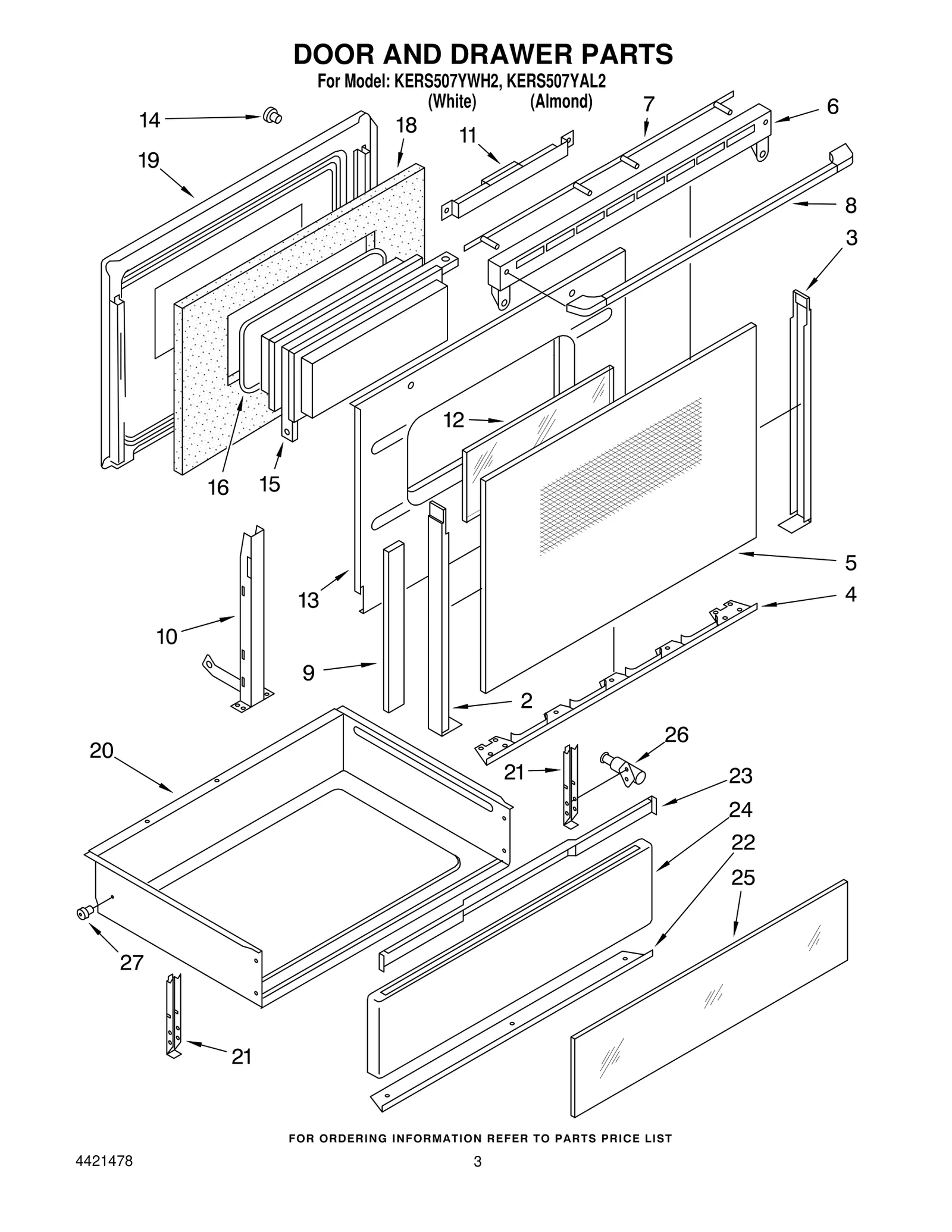 DOOR AND DRAWER PARTS