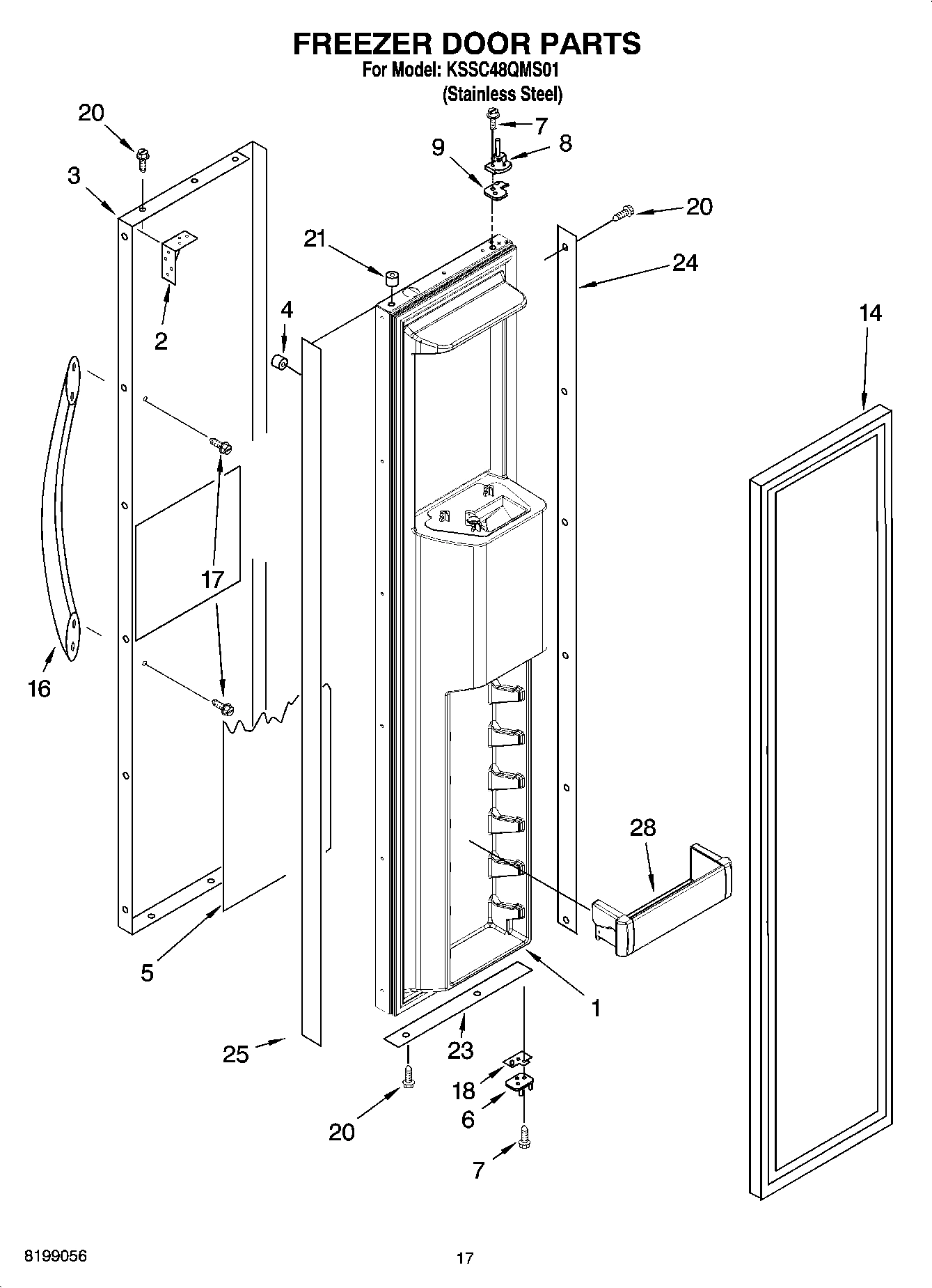 11 - FREEZER DOOR PARTS