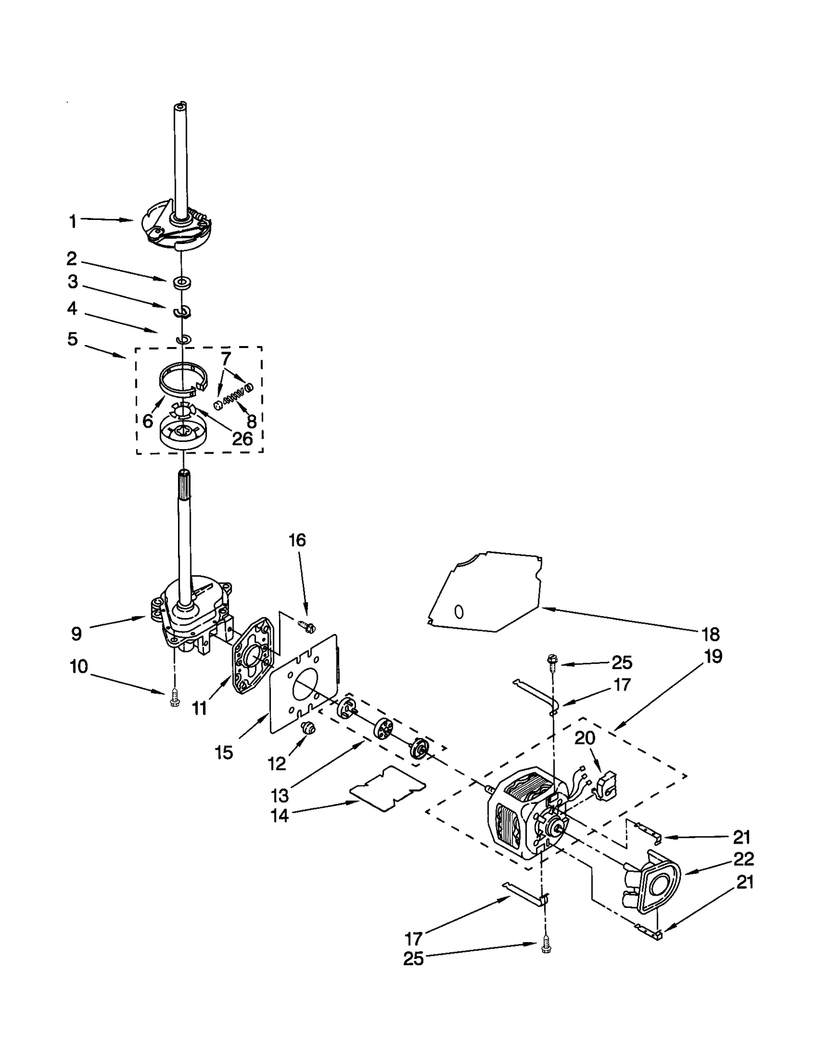 BRAKE/CLUTCH/GEARCASE/MOTOR/PUMP