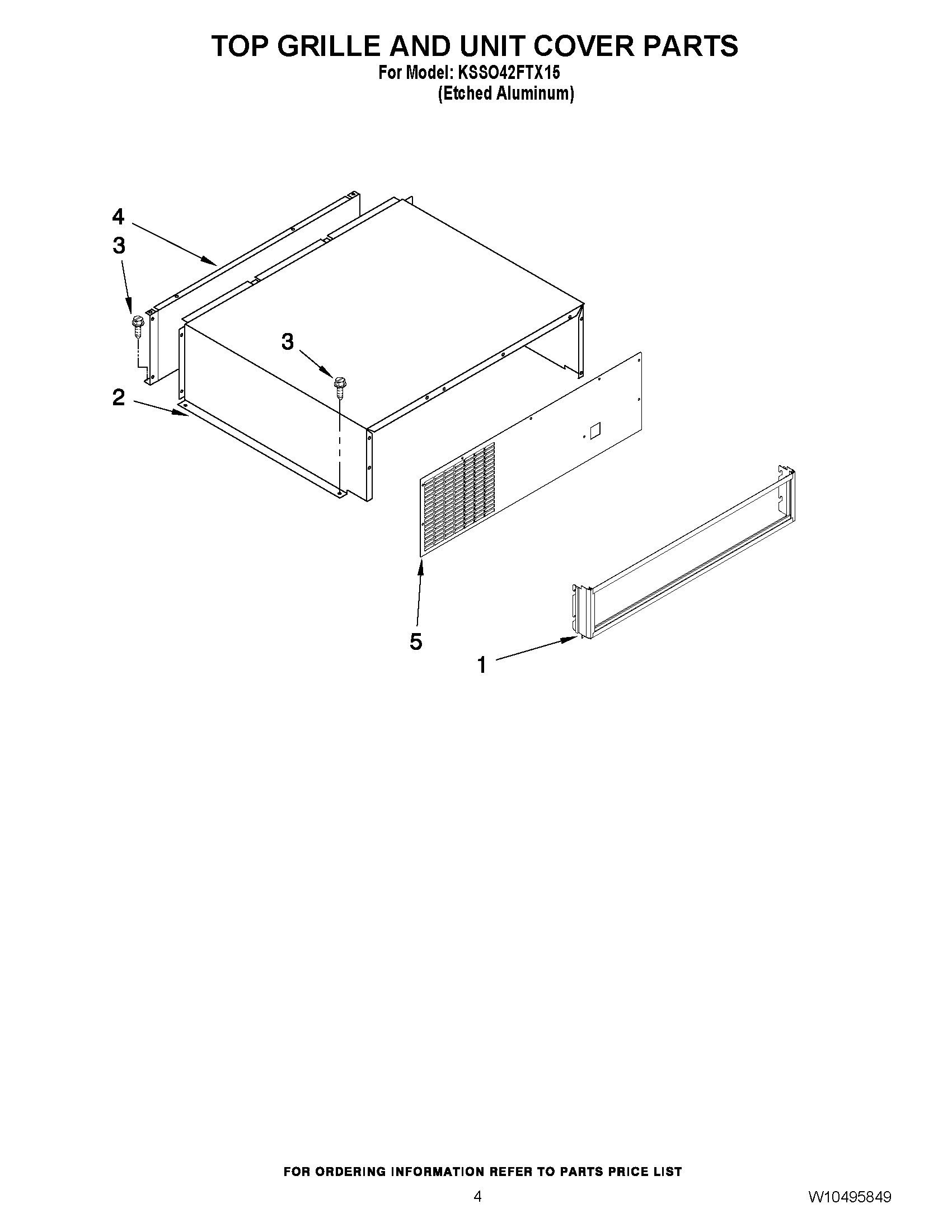 03 - TOP GRILLE AND UNIT COVER PARTS