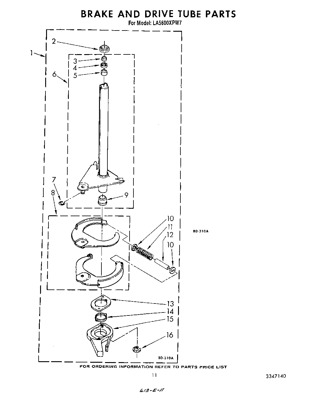 09 - BRAKE AND DRIVE TUBE