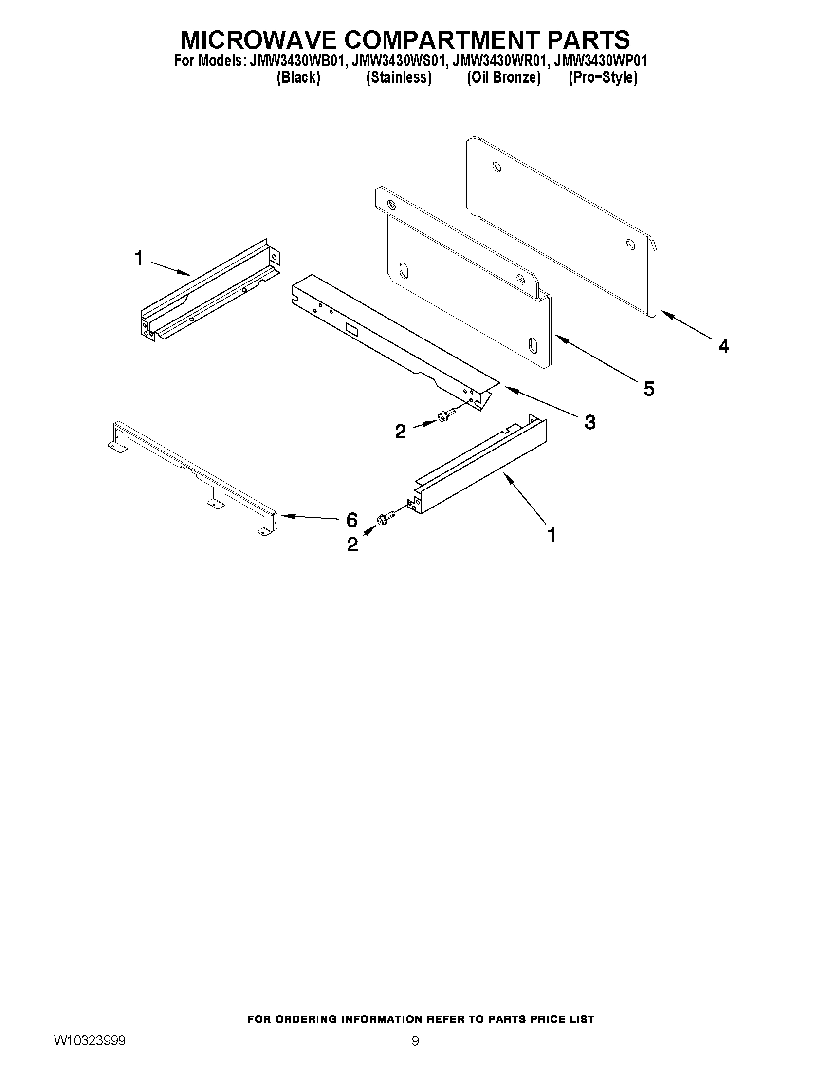 06 - MICROWAVE COMPARTMENT PARTS