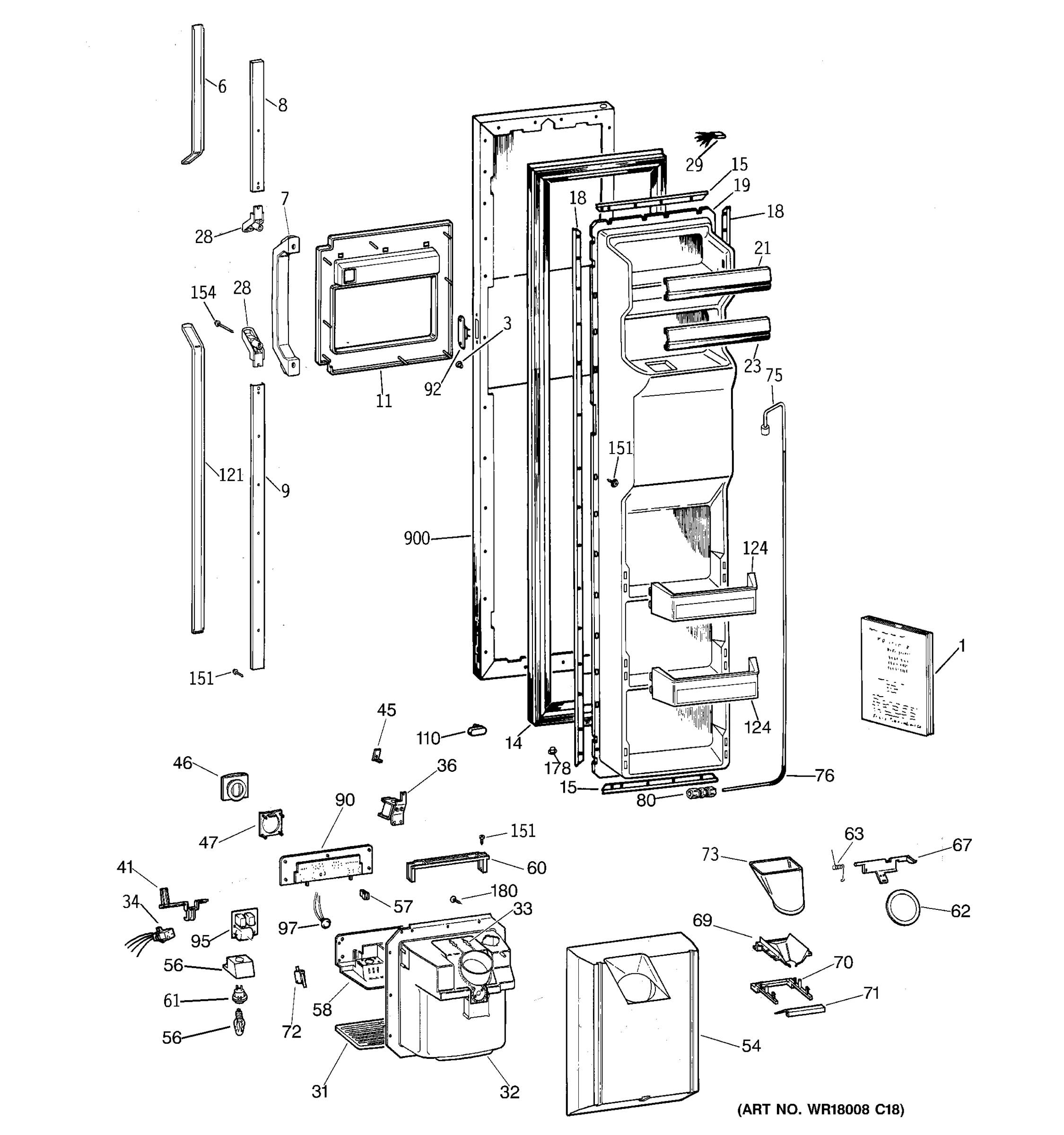FREEZER DOOR