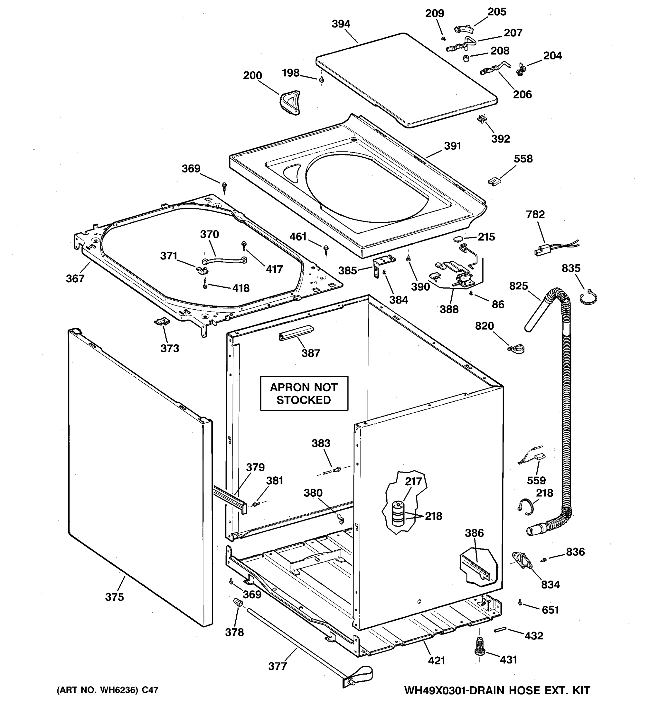CABINET, COVER & FRONT PANEL