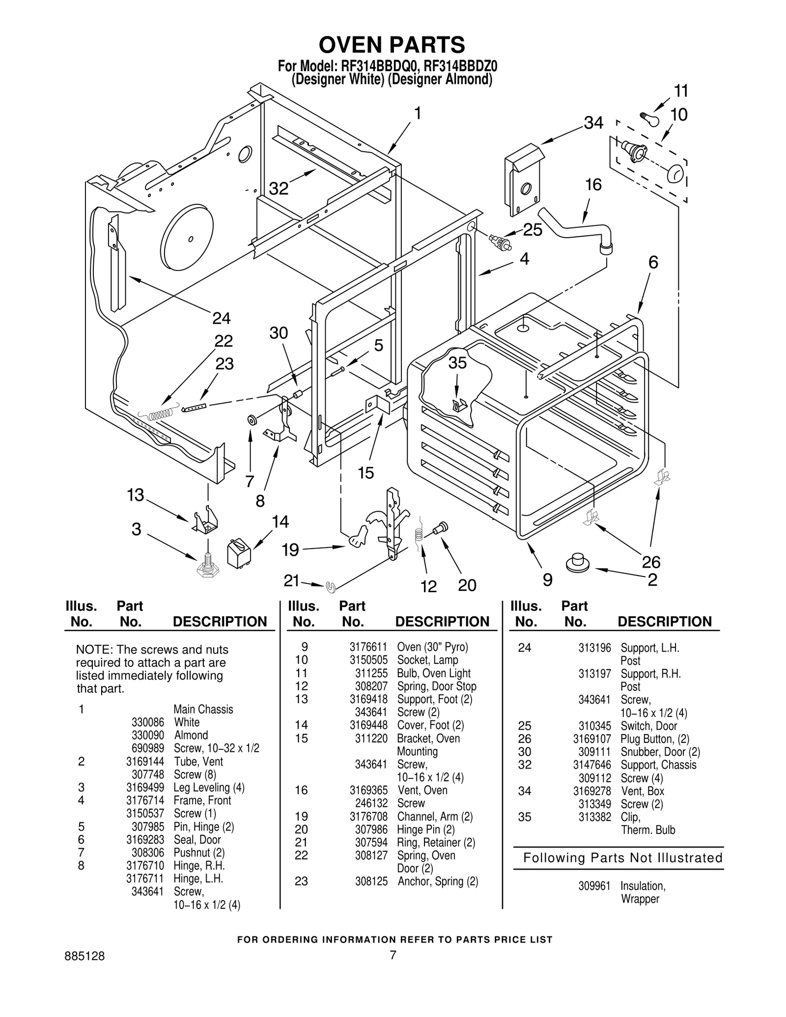 OVEN PARTS