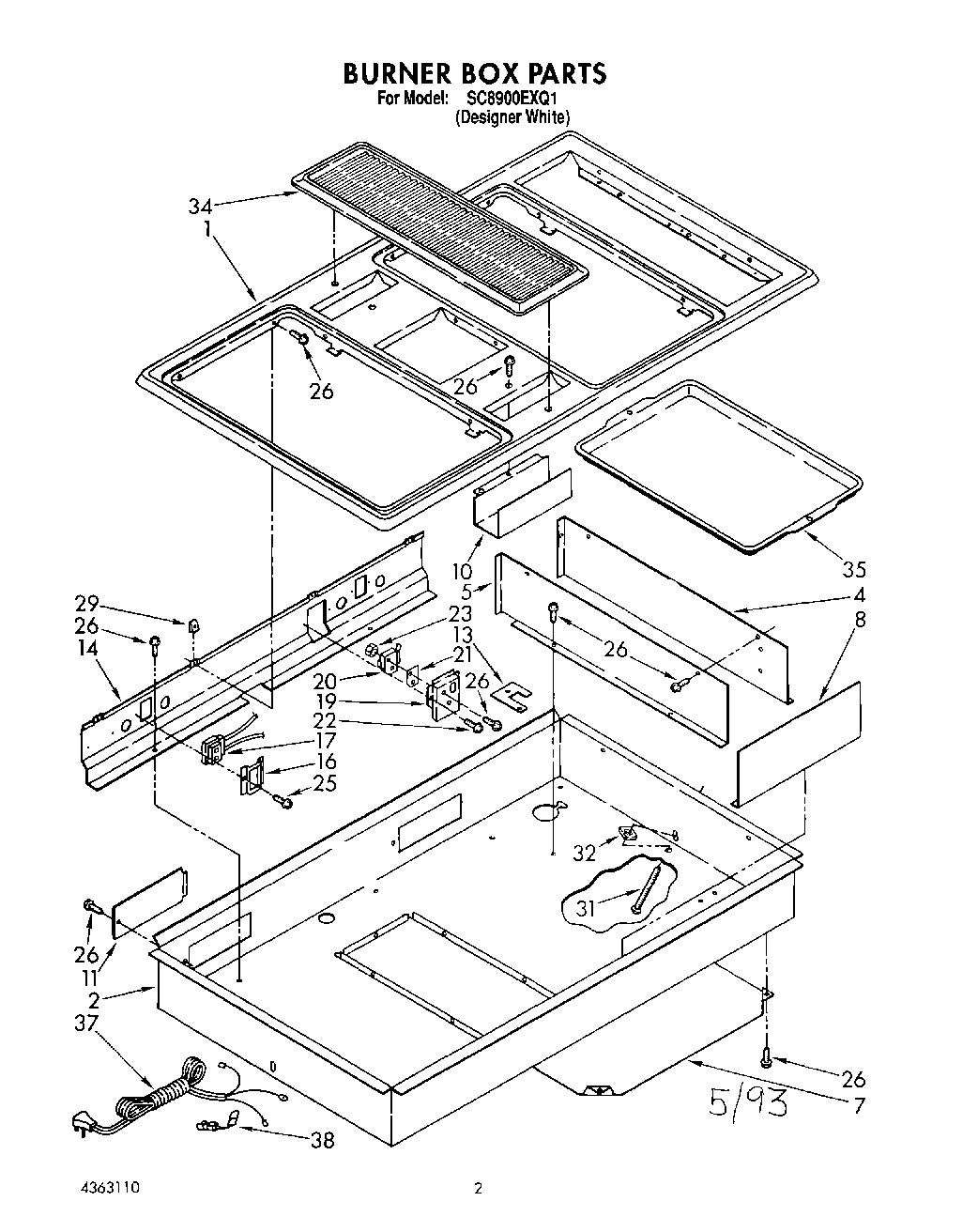 01 - BURNER BOX, LIT/OPTIONAL