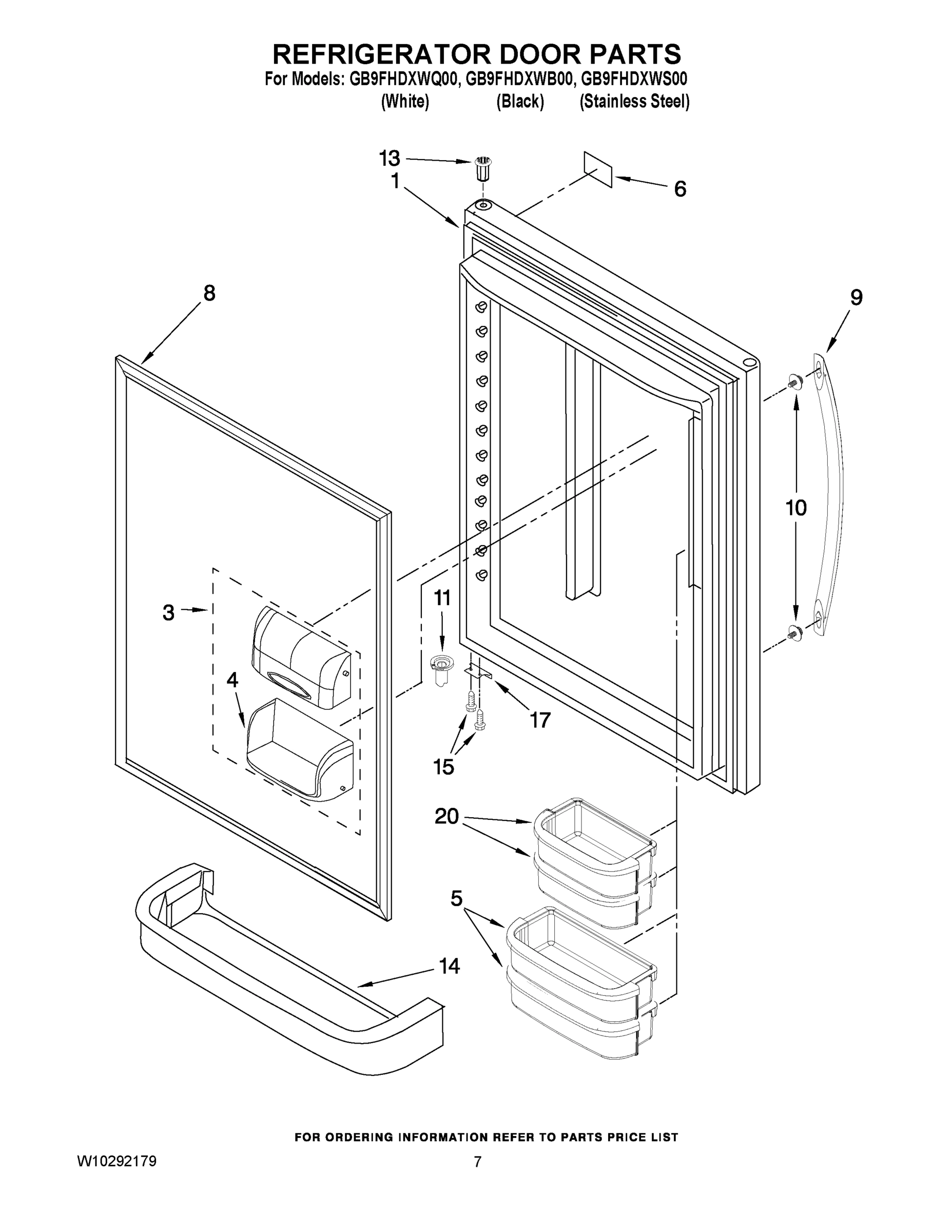 04 - REFRIGERATOR DOOR PARTS