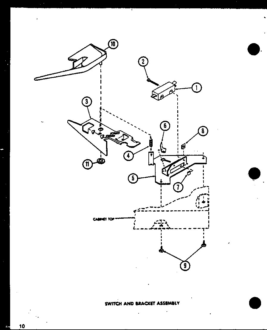 10 - SWITCH AND BRACKET ASSY