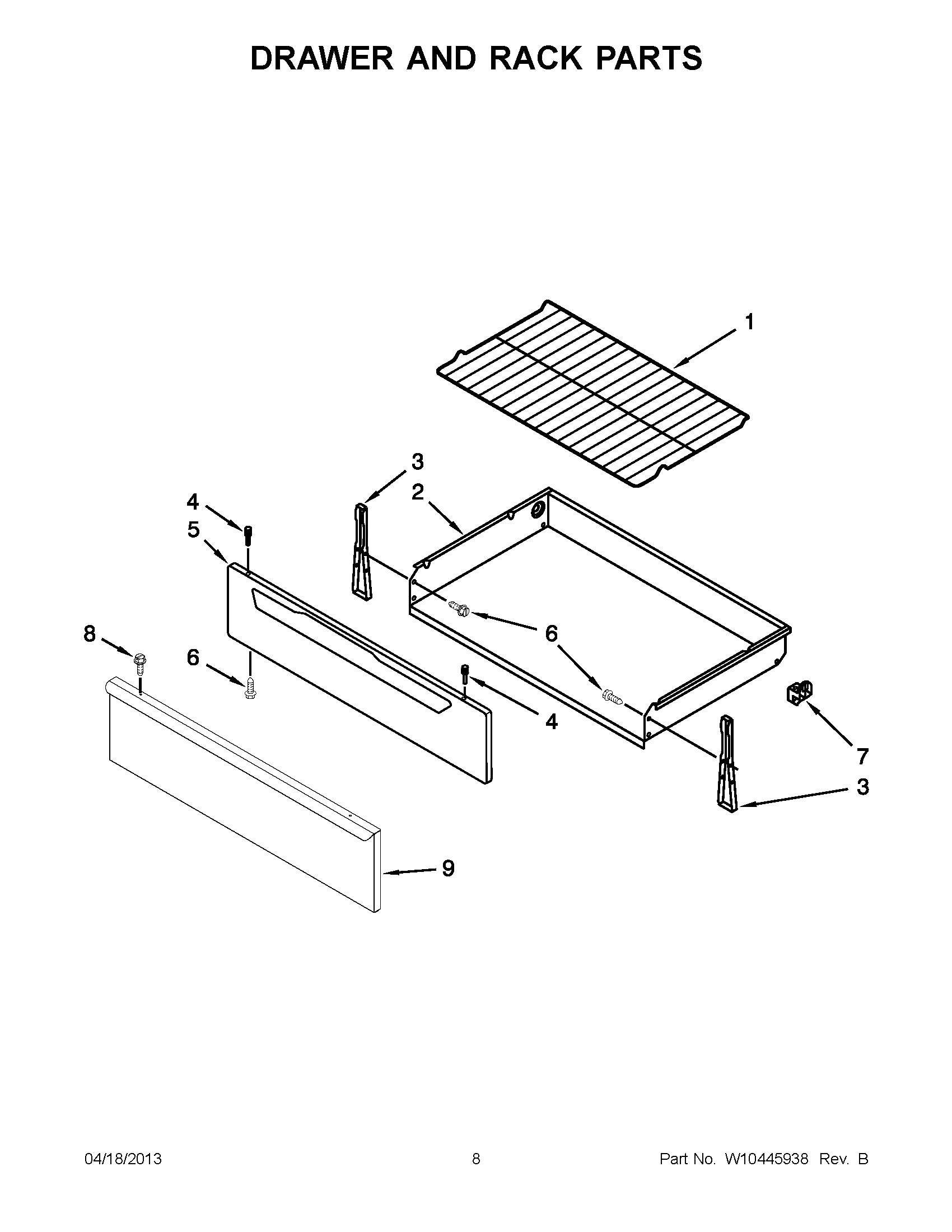 04 - DRAWER AND RACK PARTS