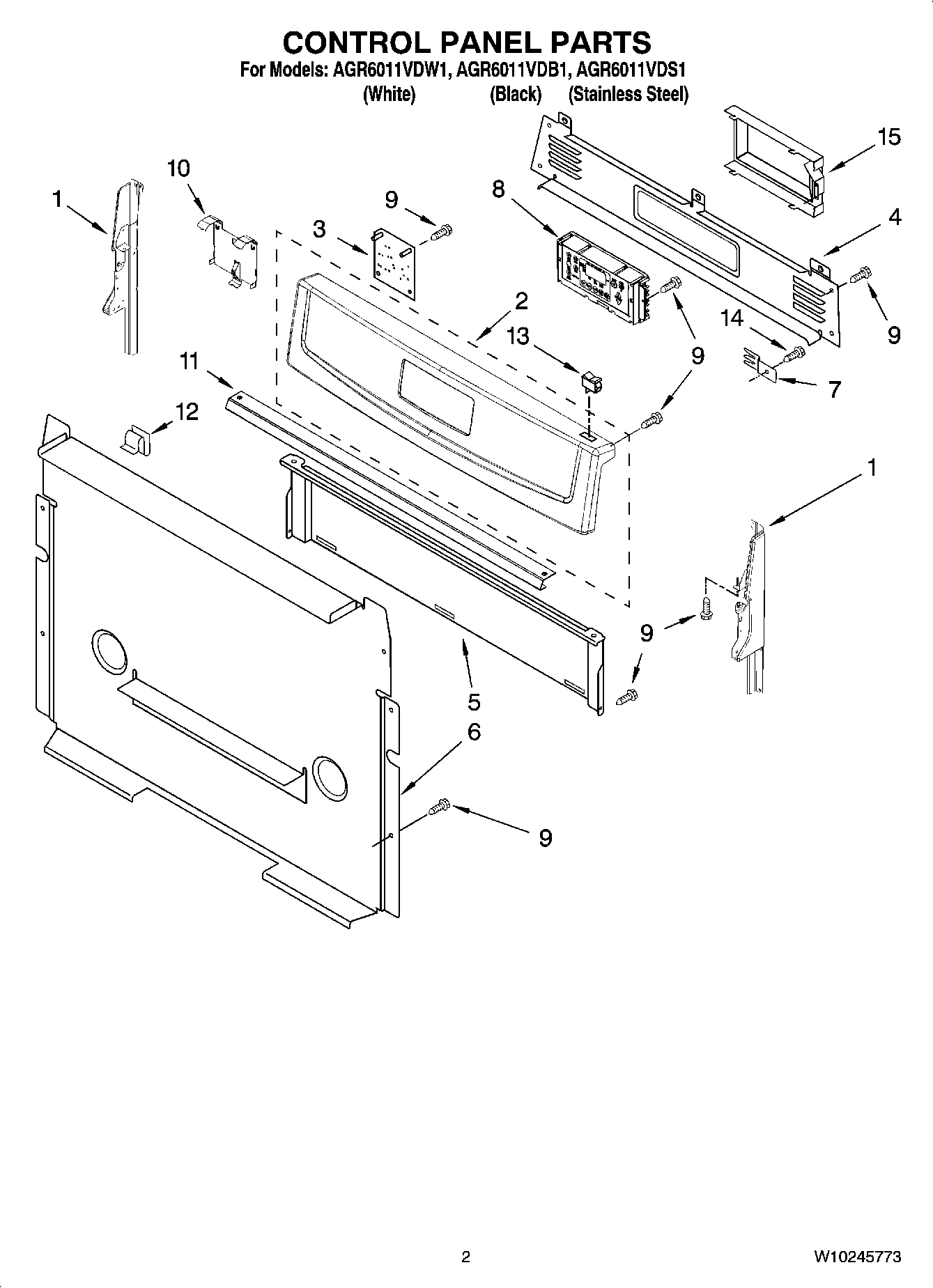 02 - CONTROL PANEL PARTS