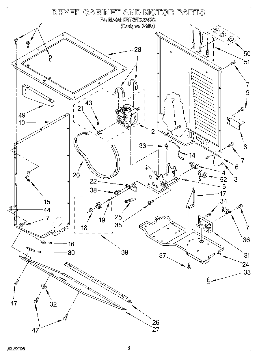 03 - DRYER CABINET AND MOTOR