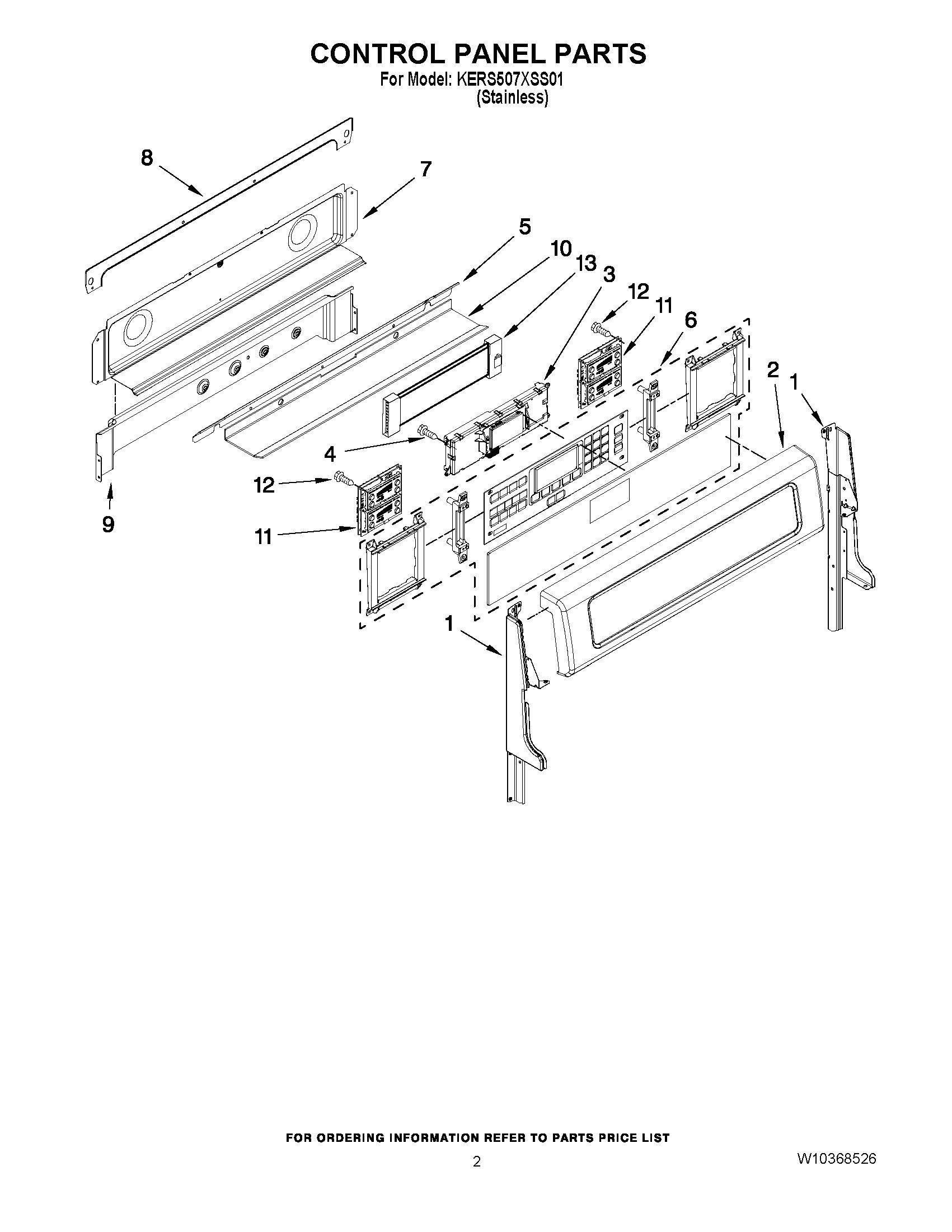 02 - CONTROL PANEL PARTS