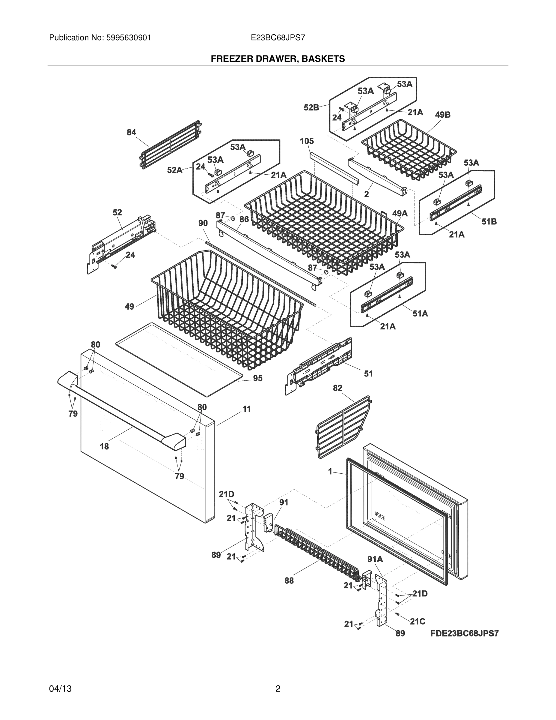 03 - FREEZER DRAWER, BASKETS