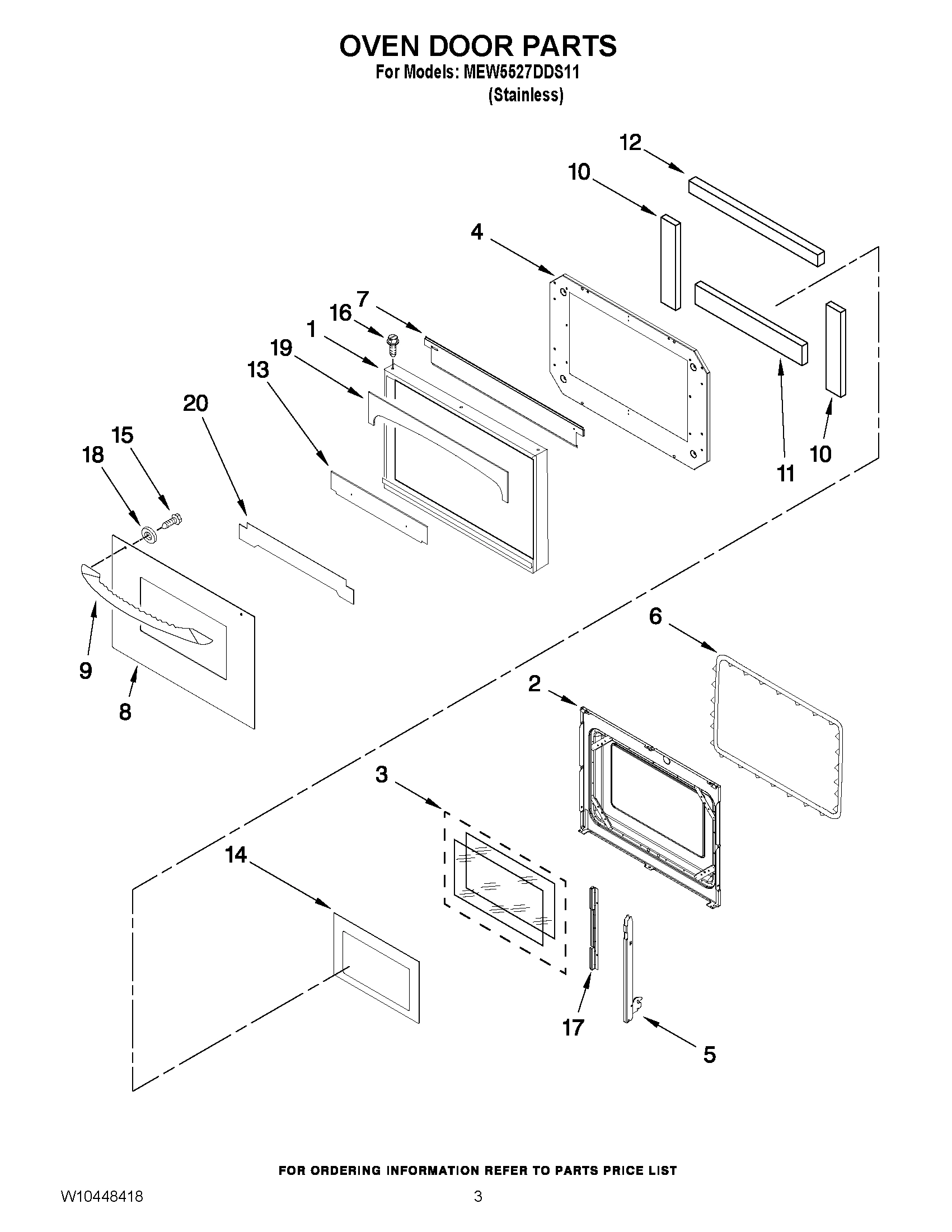 02 - OVEN DOOR PARTS