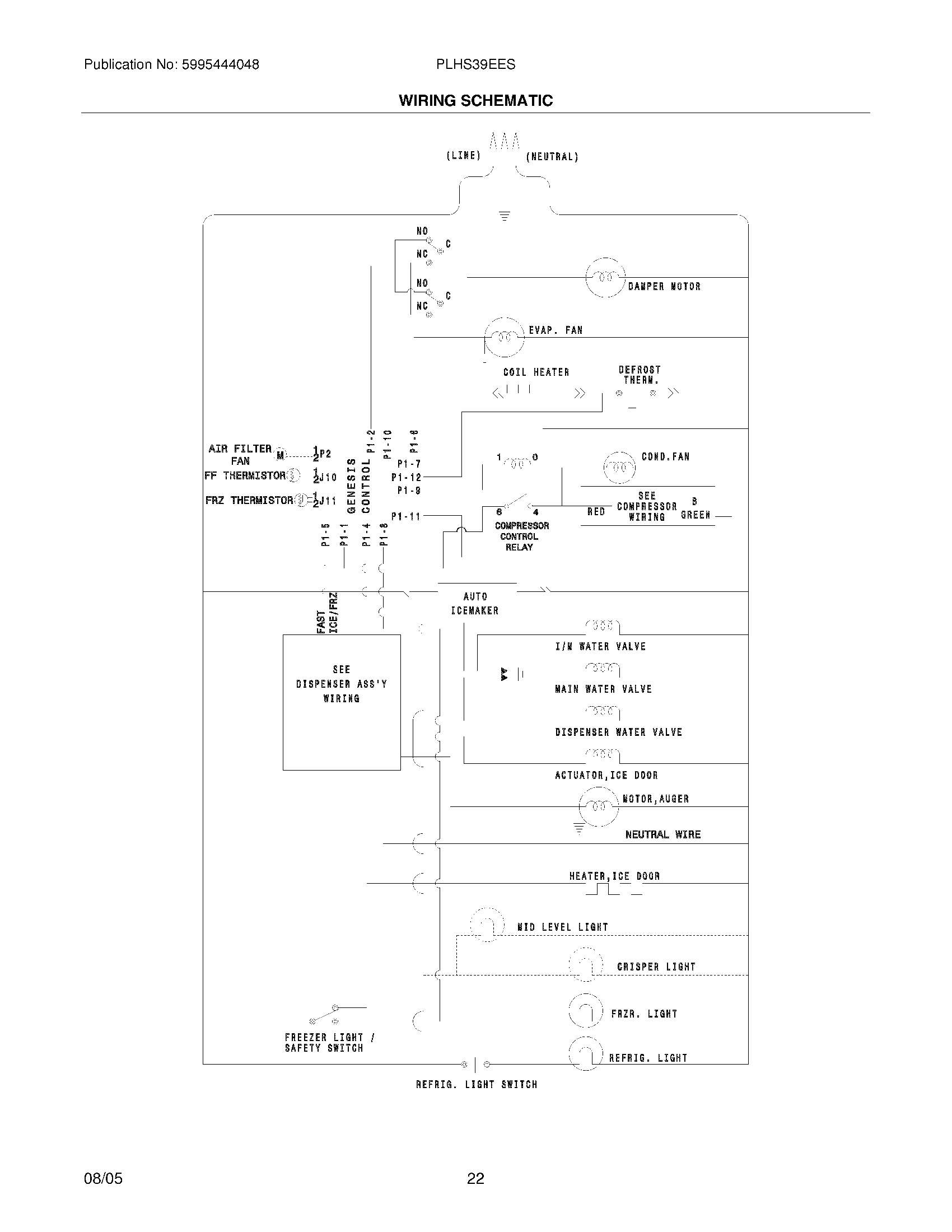 22 - WIRING SCHEMATIC