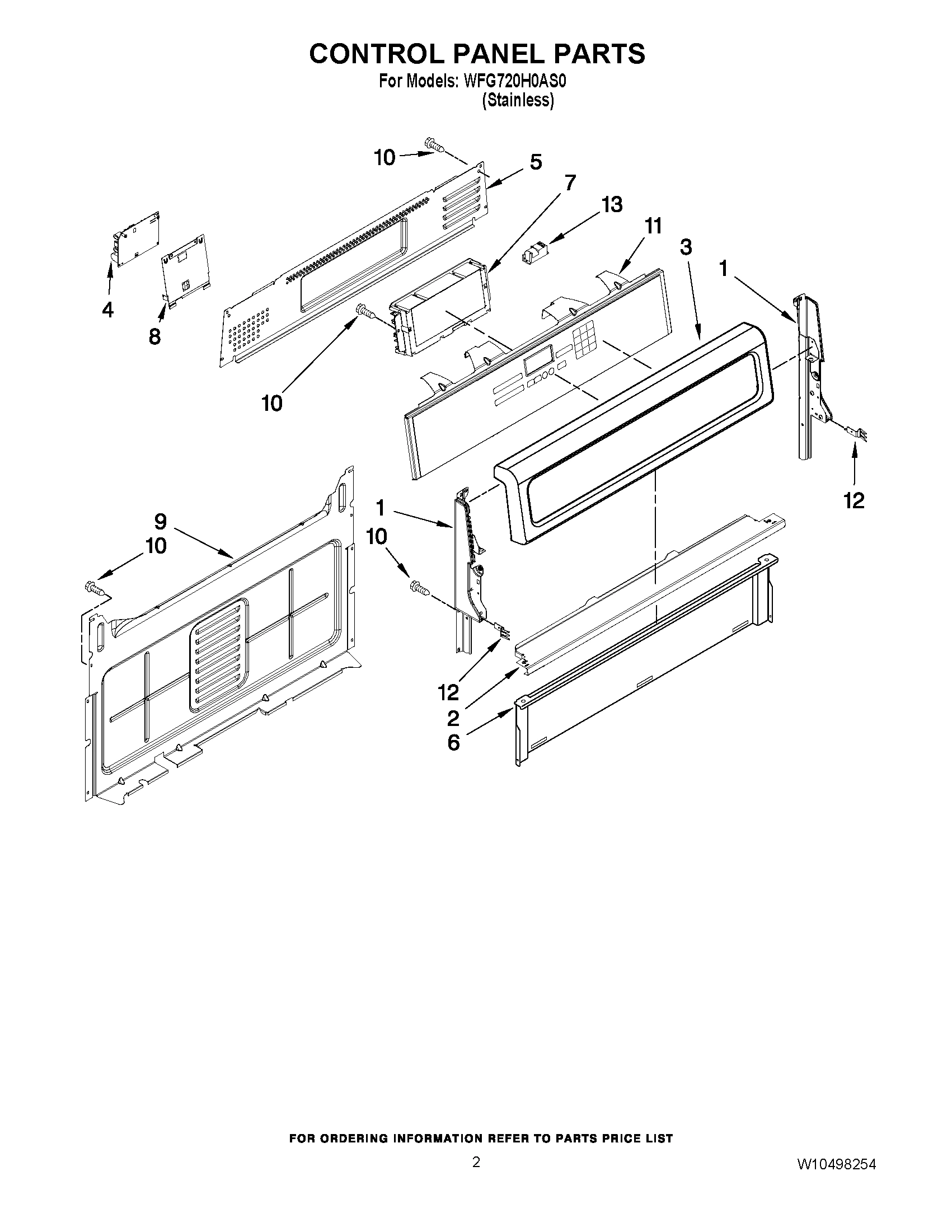 02 - CONTROL PANEL PARTS