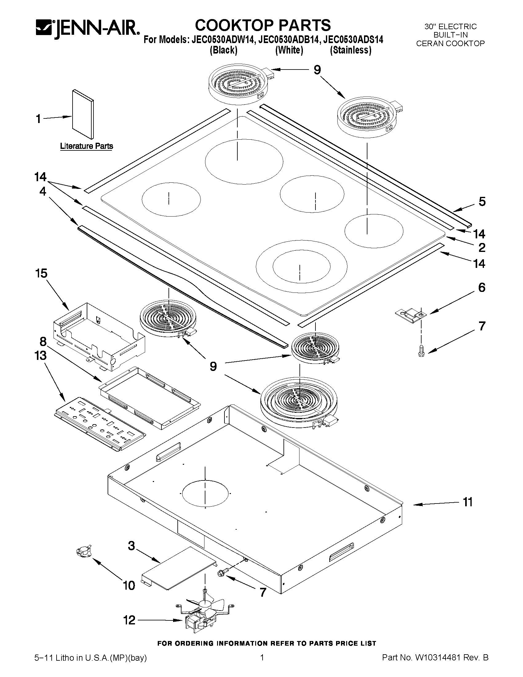 01 - COOKTOP PARTS