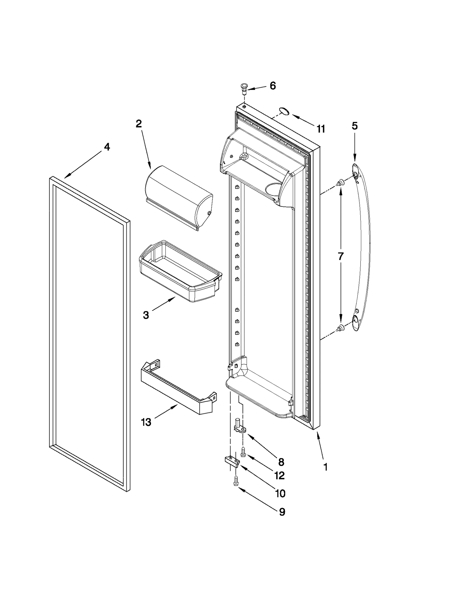 REFRIGERATOR DOOR PARTS