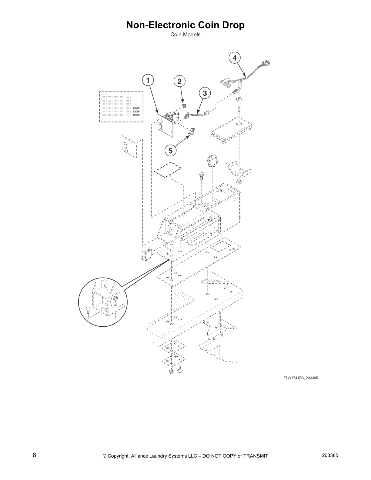 Non-Electronic Coin Drop
