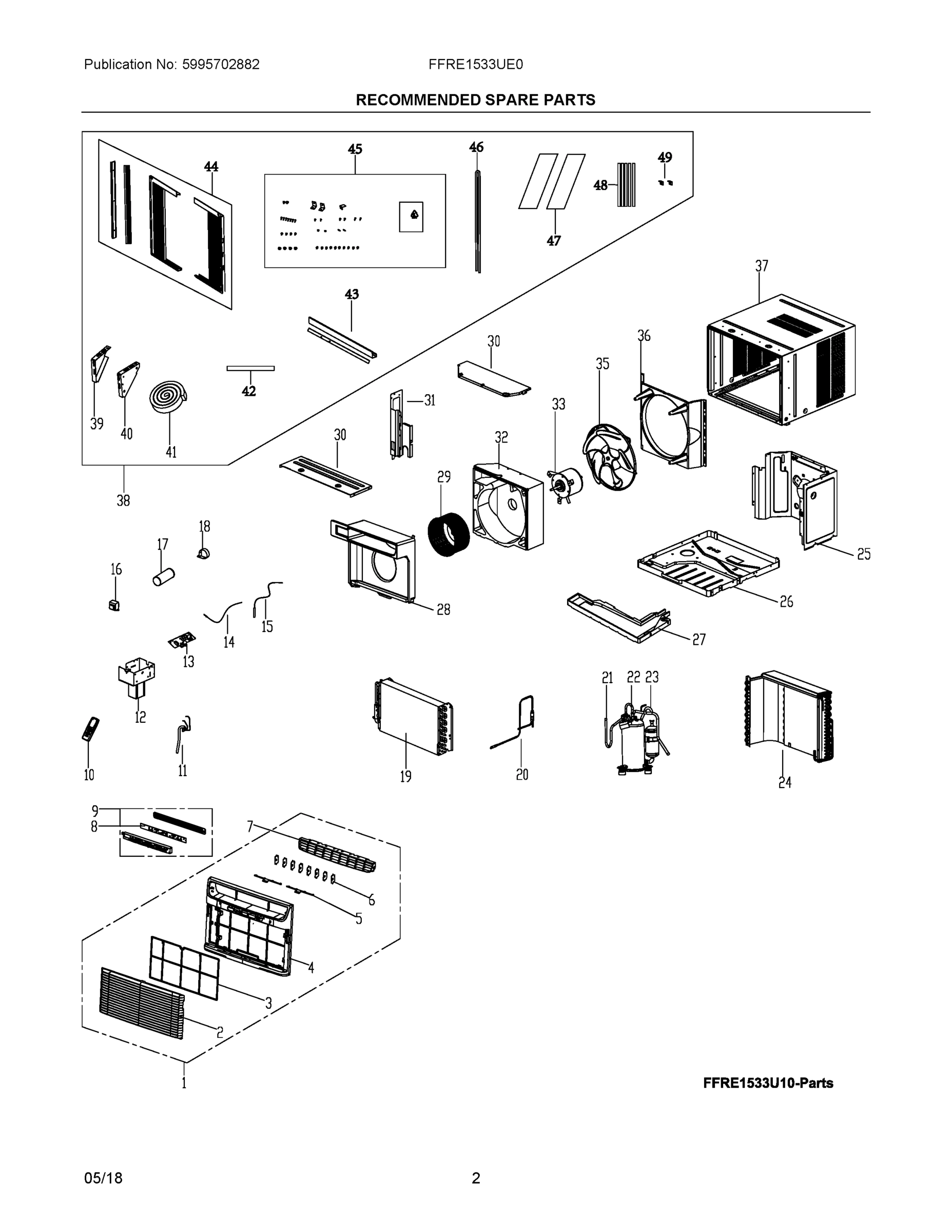 02 - RECOMMENDED SPARE PARTS