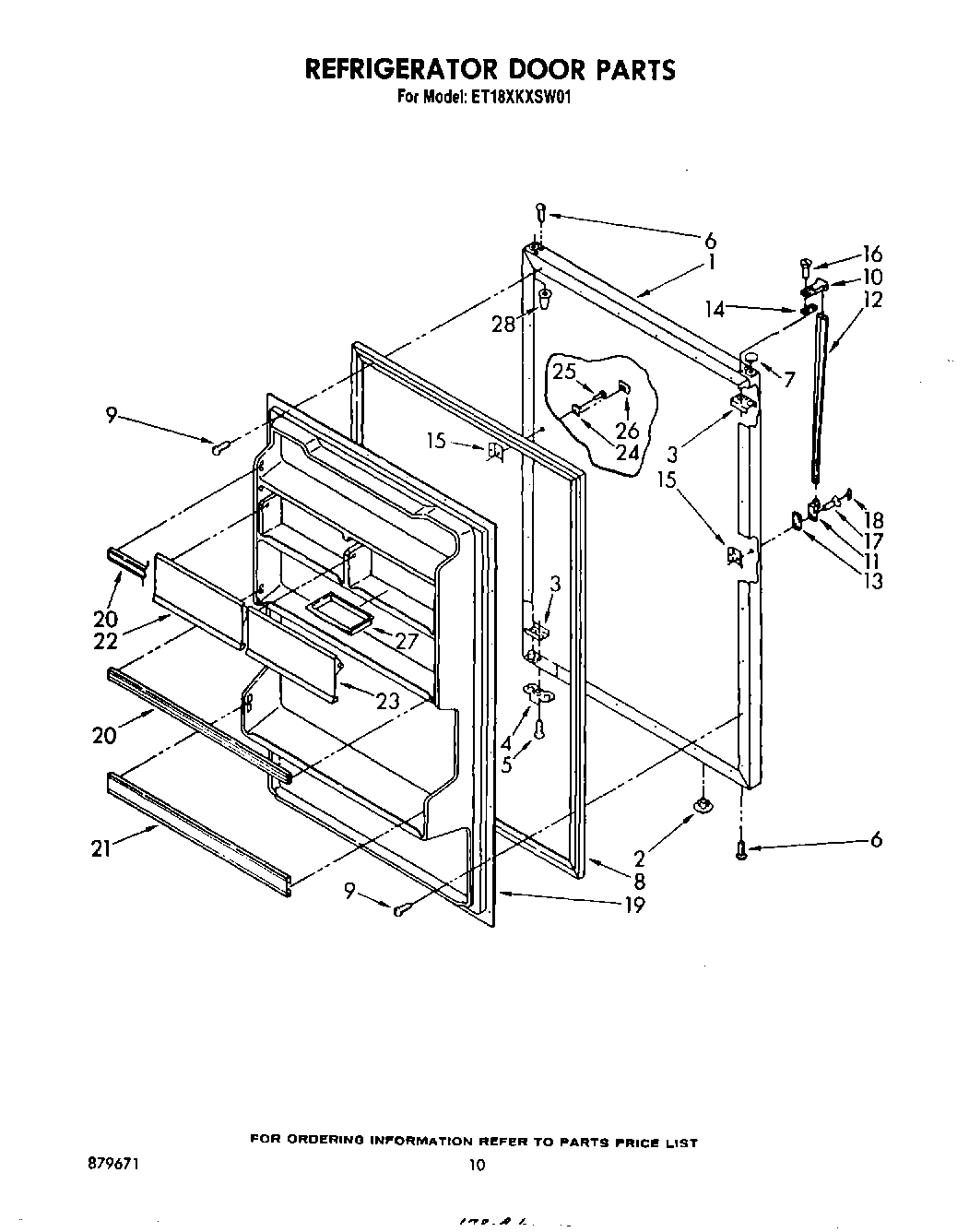 08 - REFRIGERATOR DOOR , NOT ILLUSTRATED