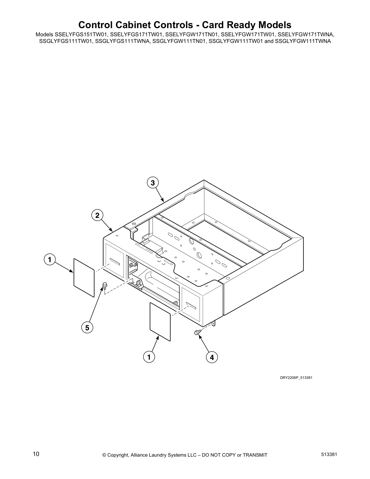 Control Cabinet Controls - Card Ready Models