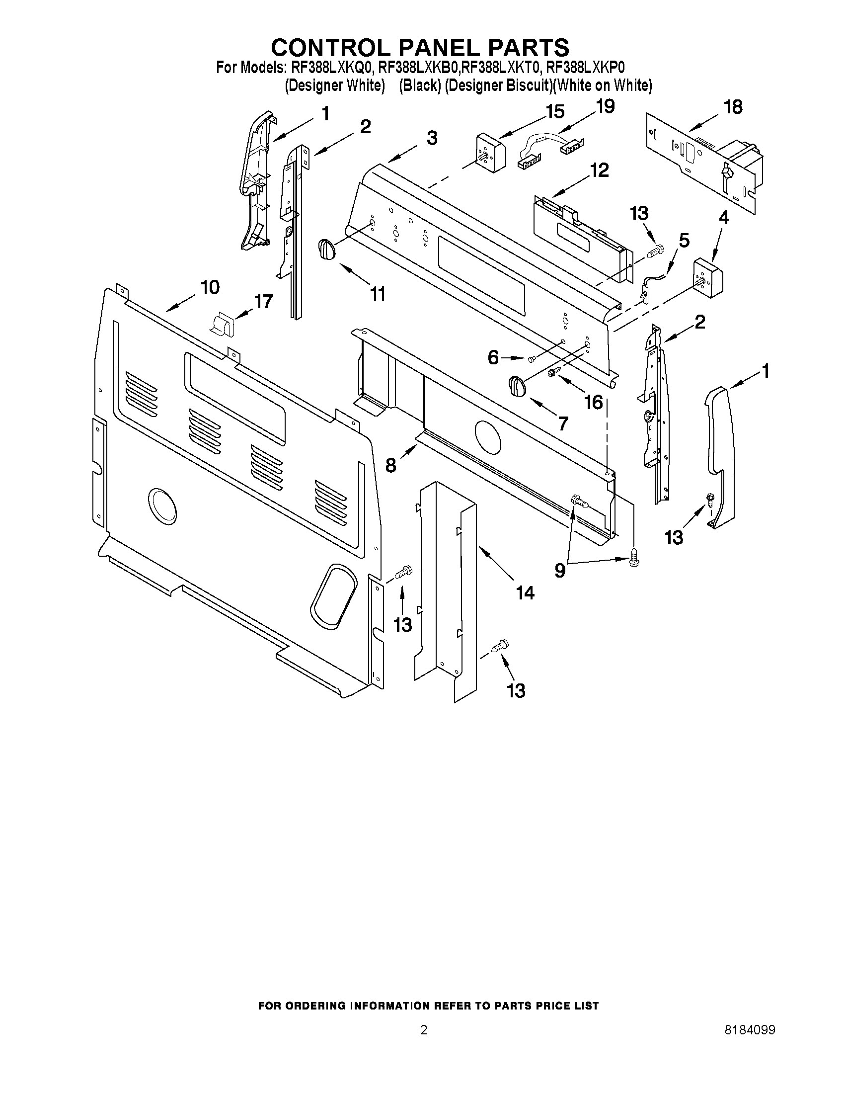 02 - CONTROL PANEL PARTS