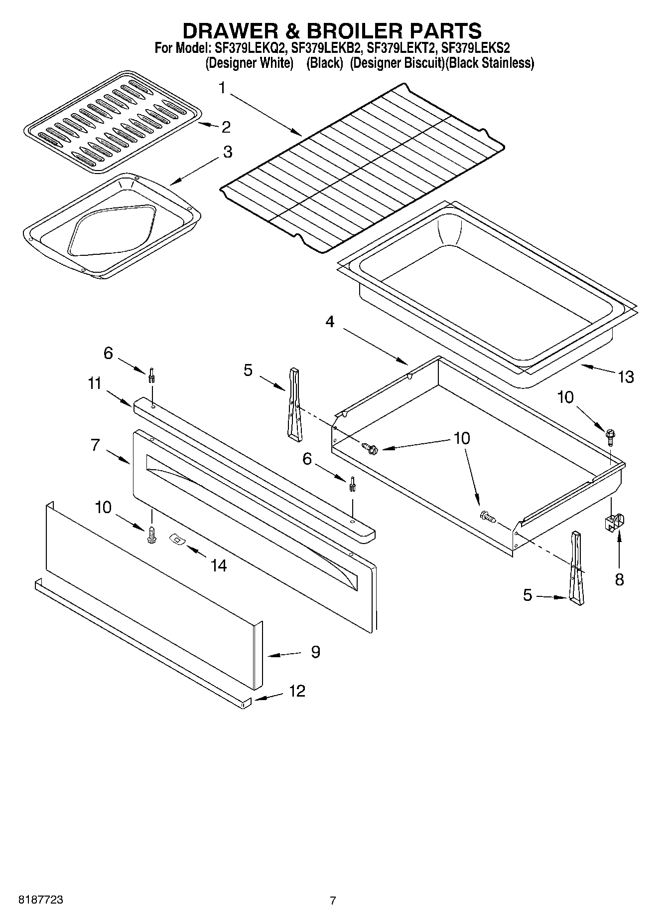 05 - DRAWER & BROILER PARTS