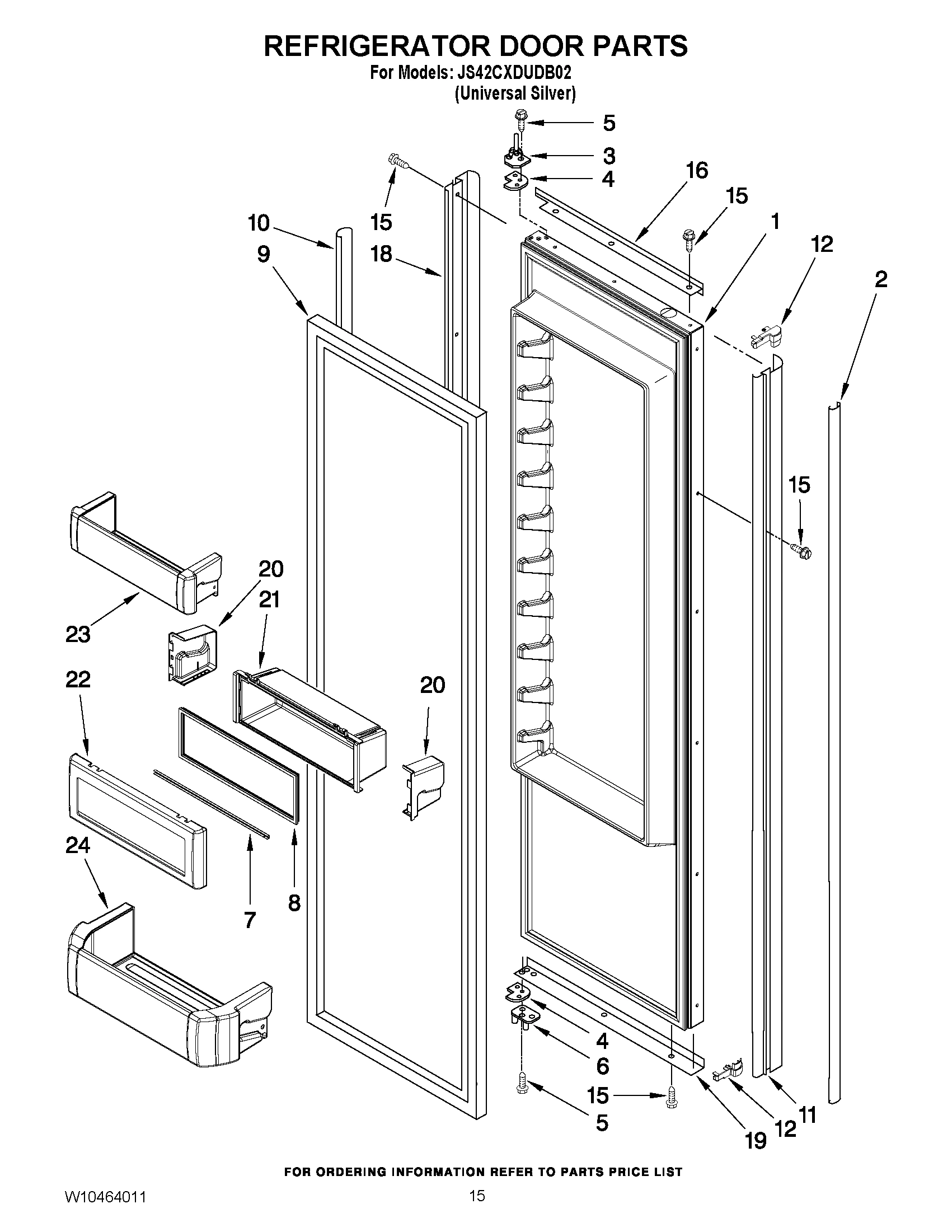 10 - REFRIGERATOR DOOR PARTS