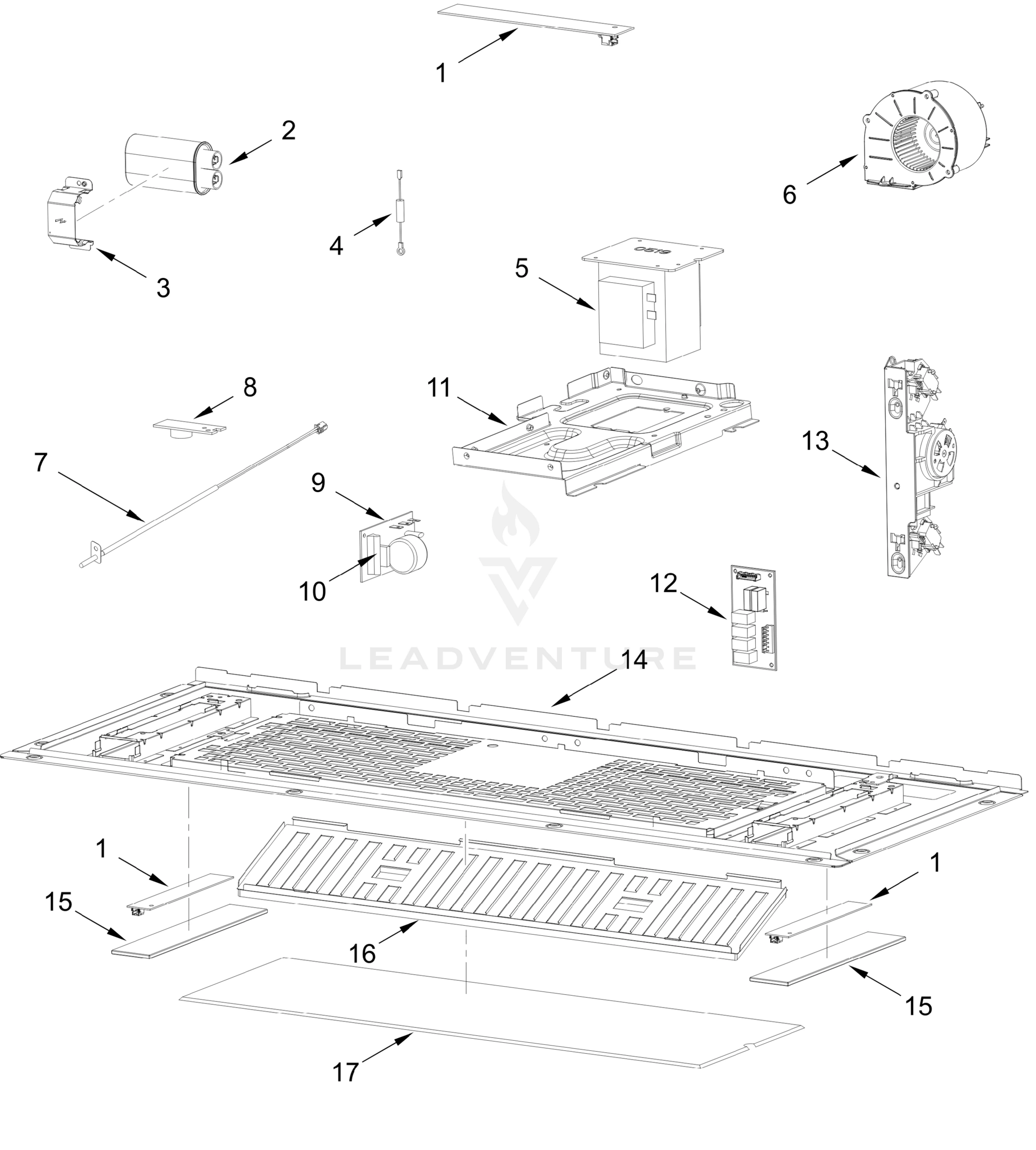 INTERIOR AND VENTILATION PARTS