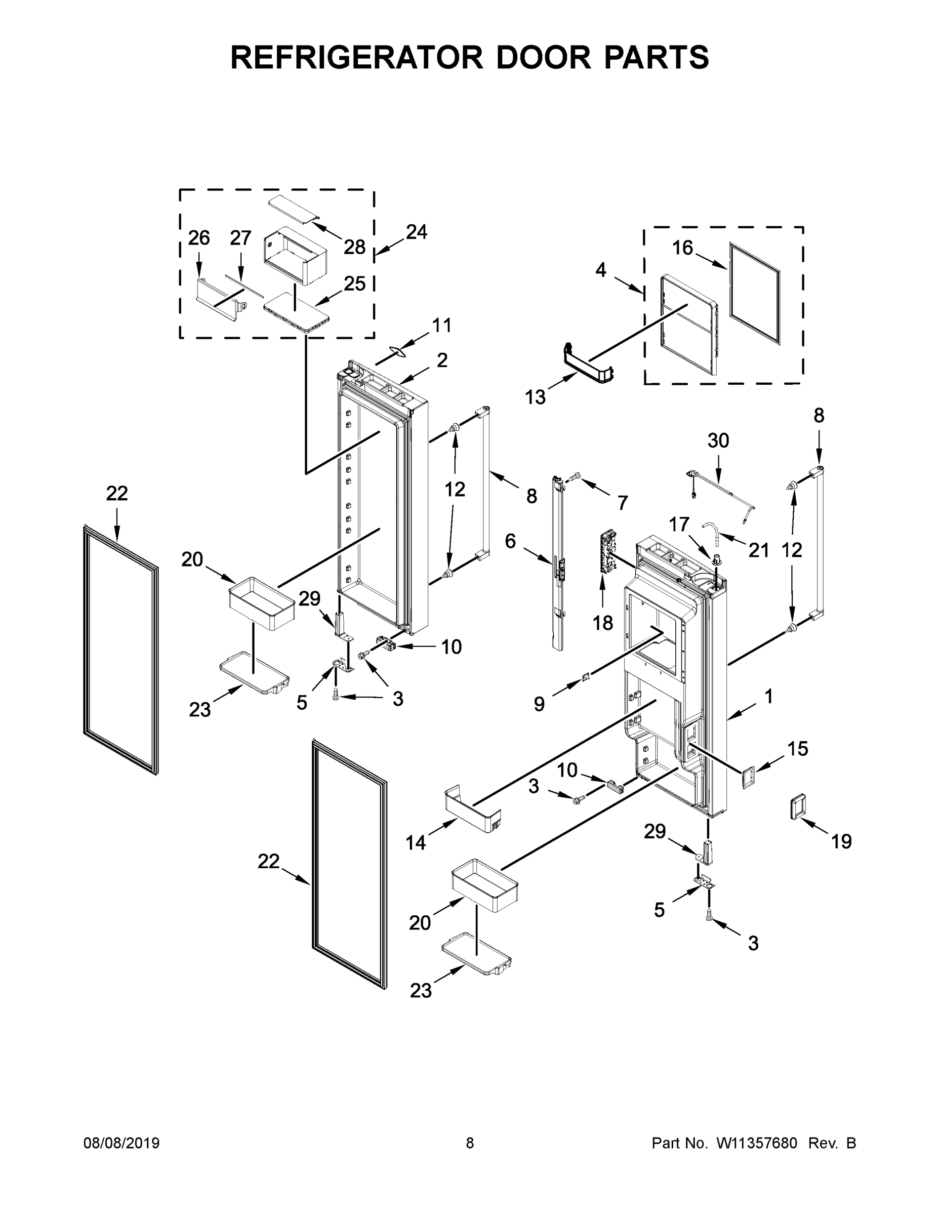 05 - REFRIGERATOR DOOR PARTS