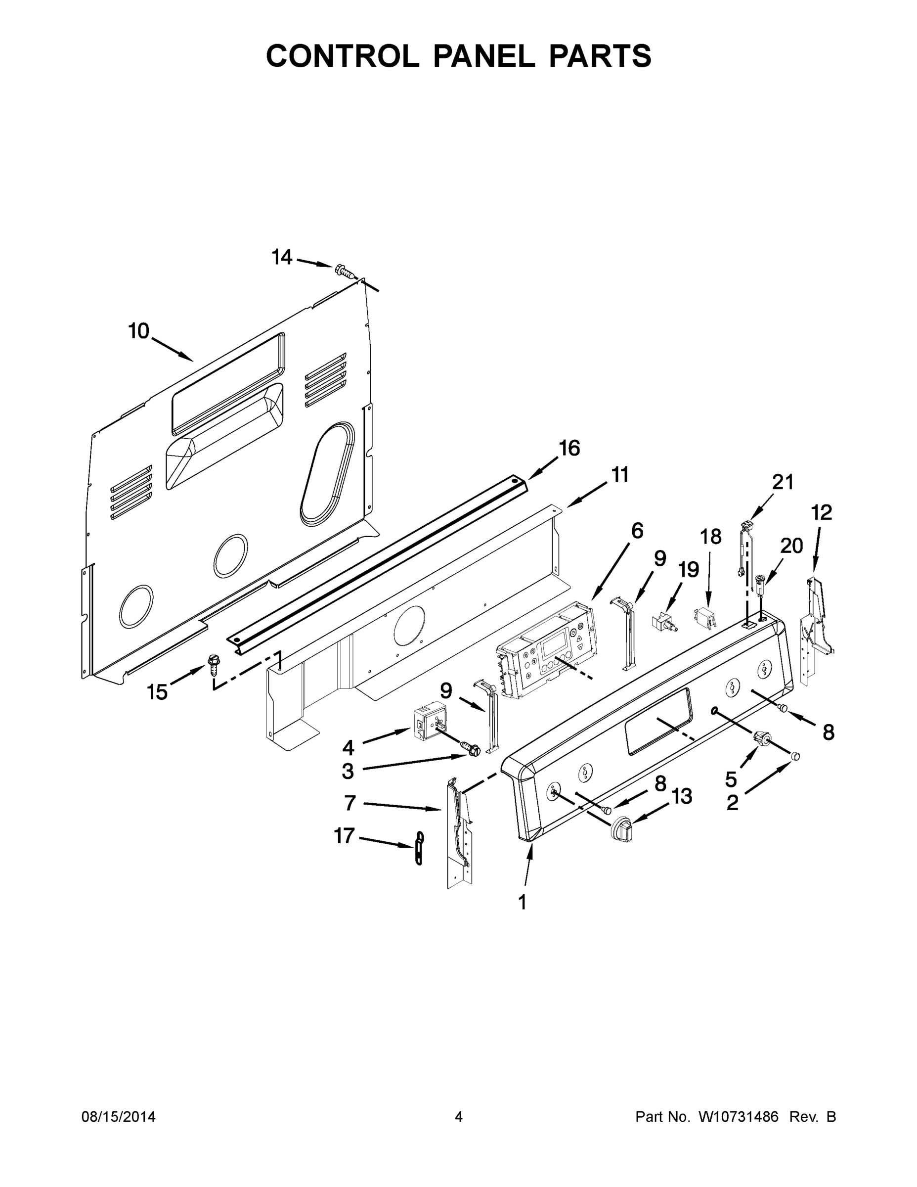03 - CONTROL PANEL PARTS