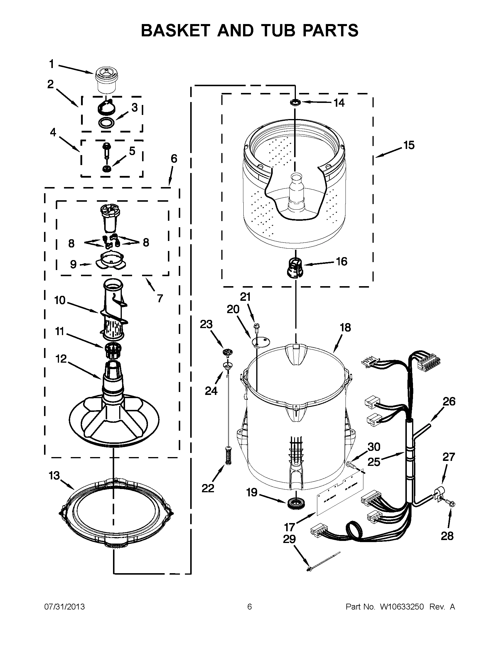 03 - BASKET AND TUB PARTS
