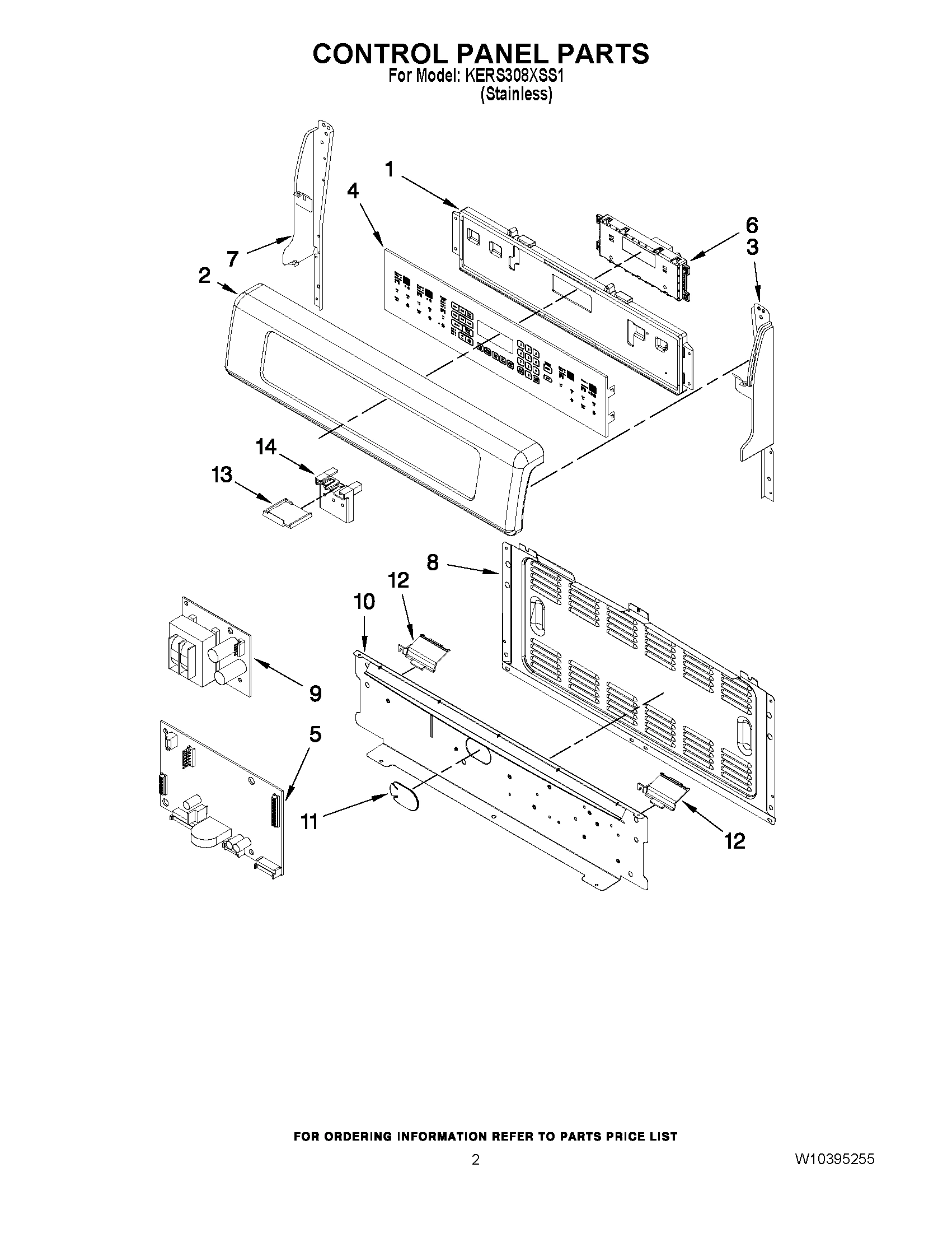 02 - CONTROL PANEL PARTS