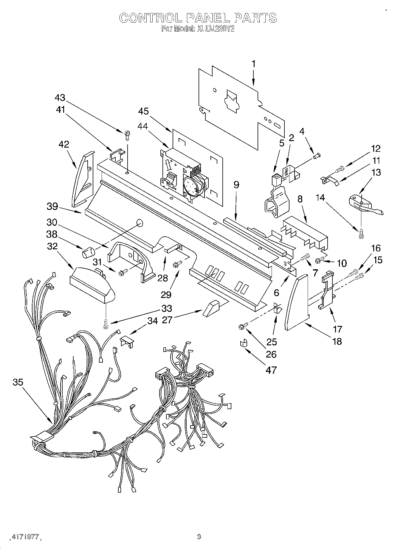03 - CONTROL PANEL, LIT/OPTIONAL