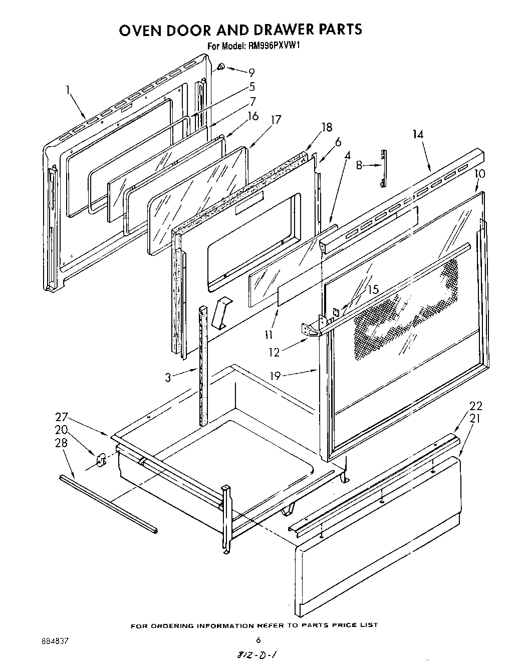05 - OVEN DOOR AND DRAWER