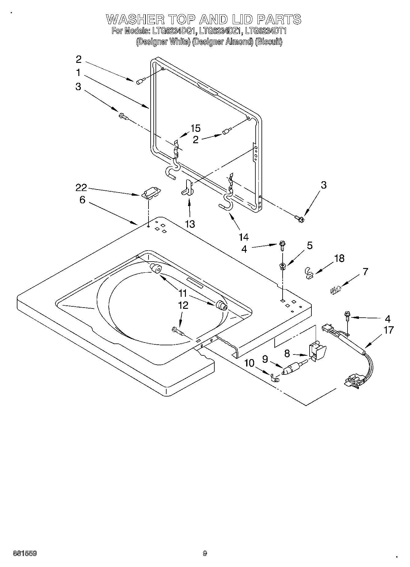06 - WASHER TOP AND LID
