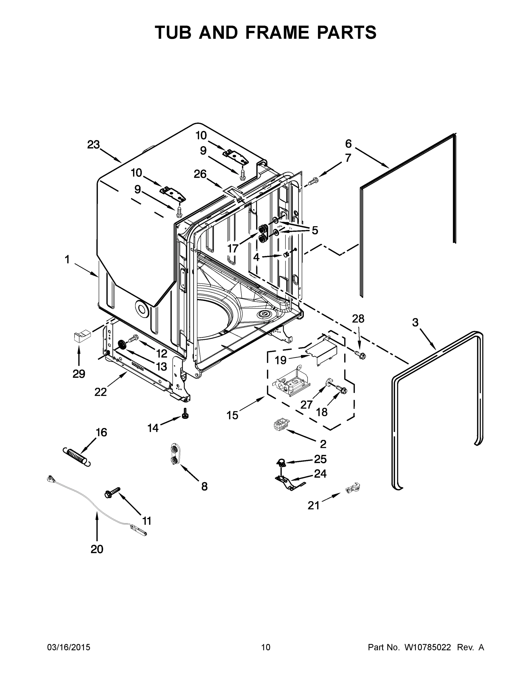 06 - TUB AND FRAME PARTS