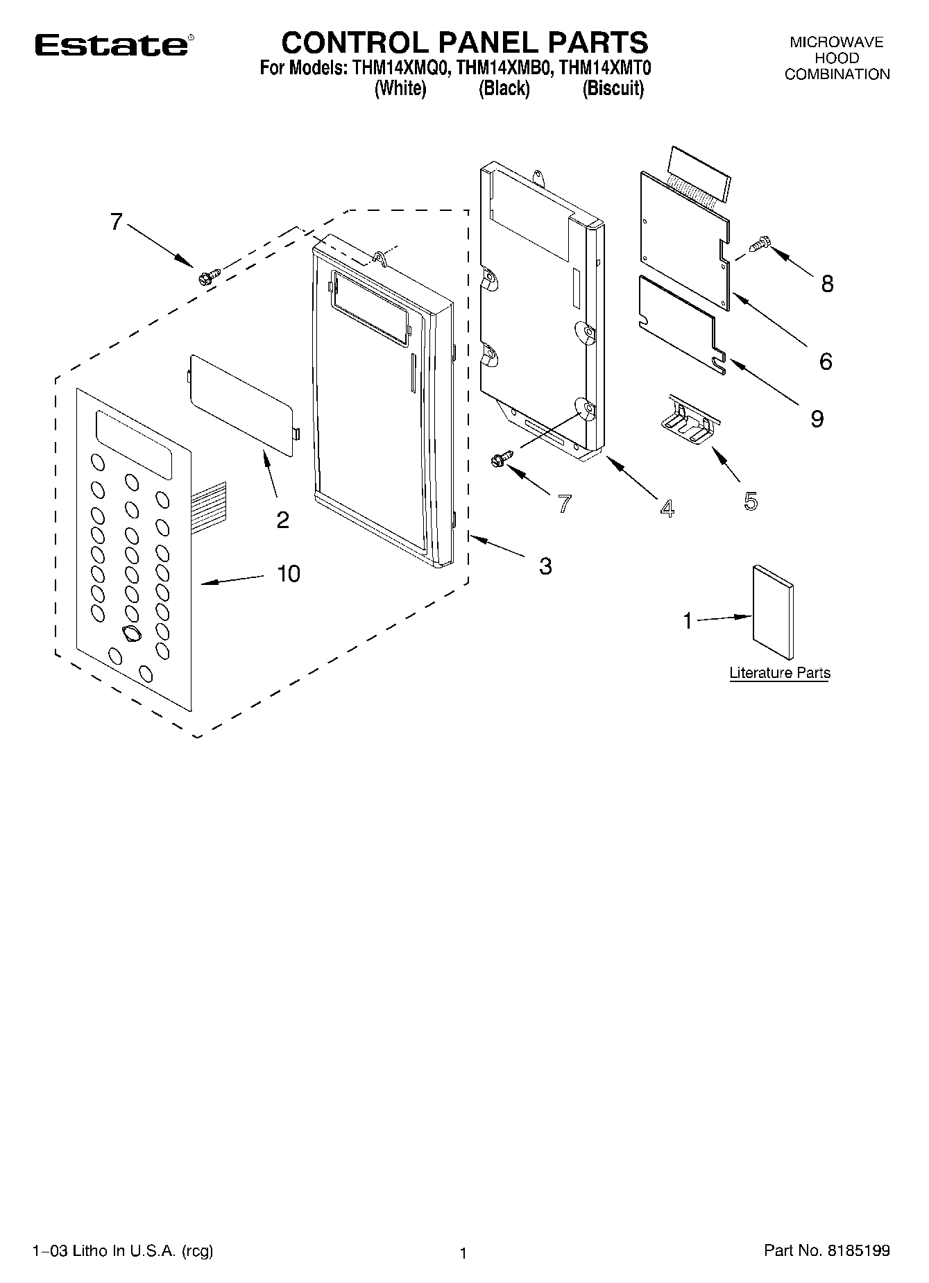 01 - CONTROL PANEL PARTS