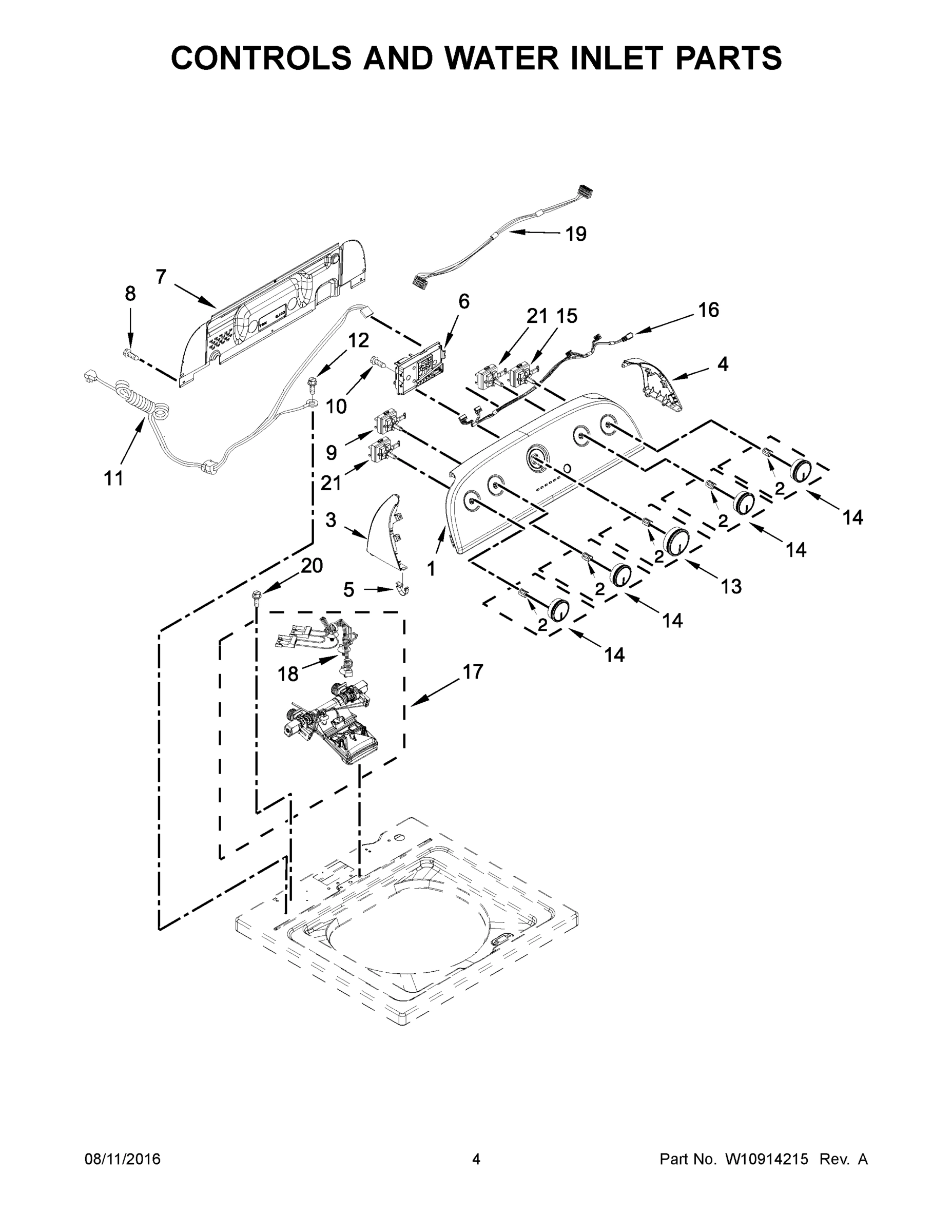 03 - CONTROLS AND WATER INLET PARTS
