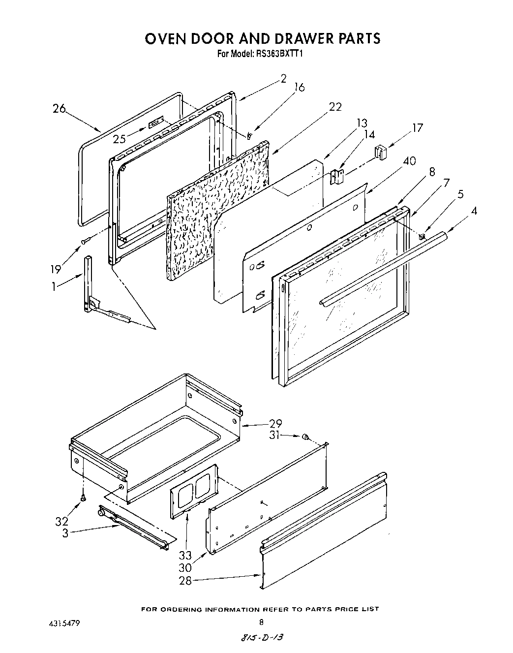 06 - OVEN DOOR AND DRAWER