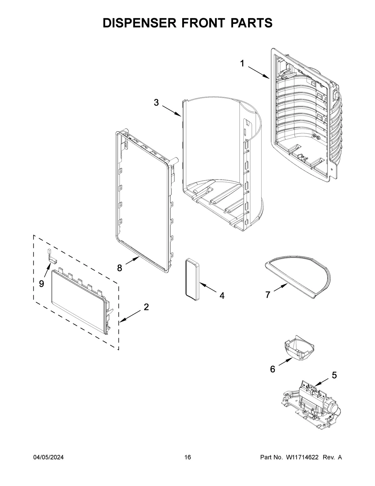 09 - DISPENSER FRONT PARTS