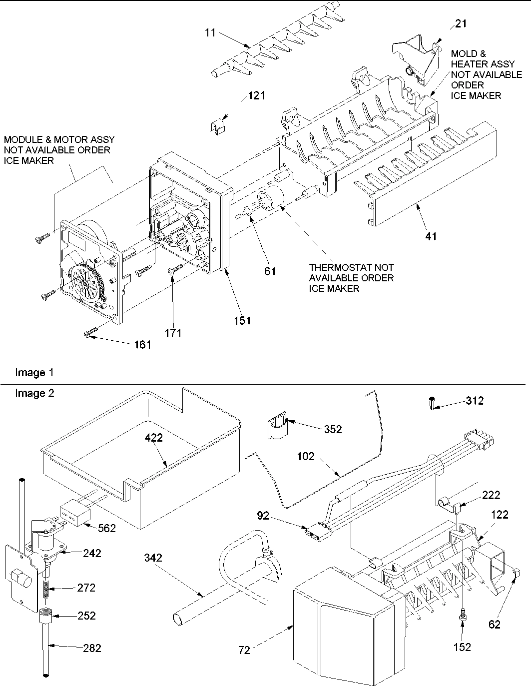 07 - Ice Maker Assy & Parts
