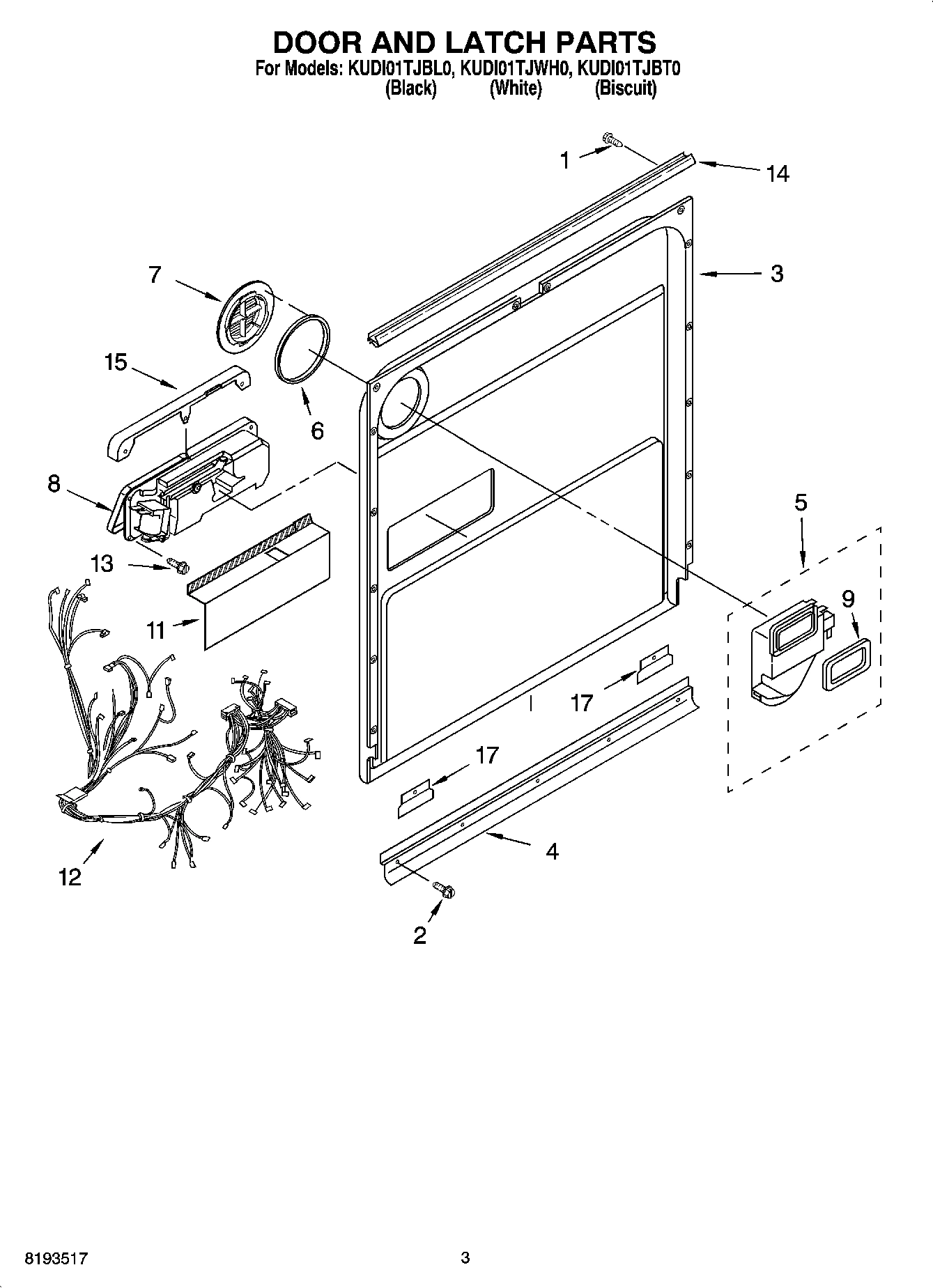 03 - DOOR AND LATCH PARTS