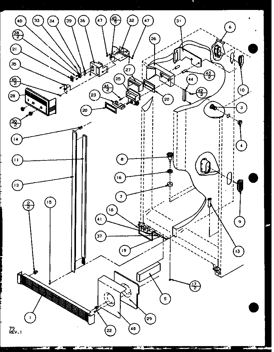 14 - REF/FZ CONTROLS AND CABINET PART