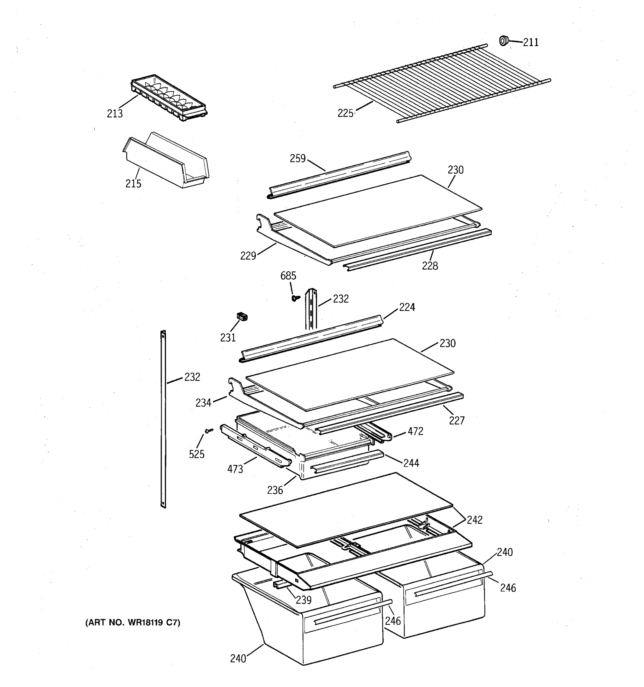 SHELF PARTS
